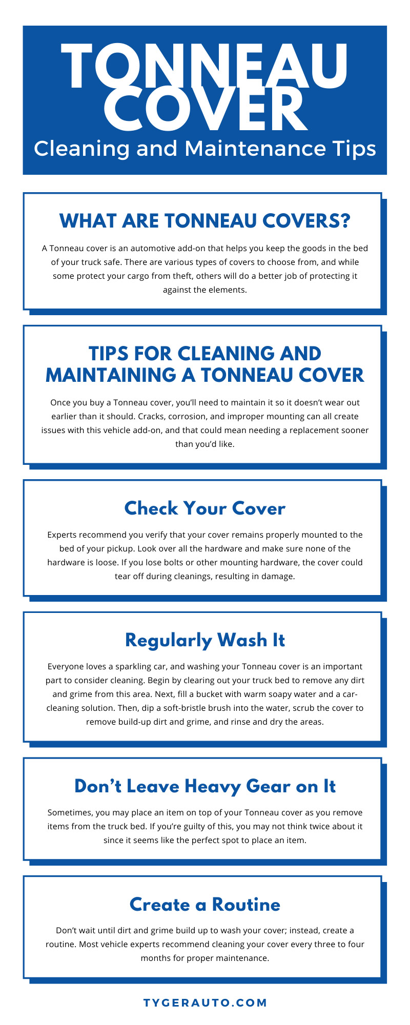 Tonneau Cover Cleaning and Maintenance Tips