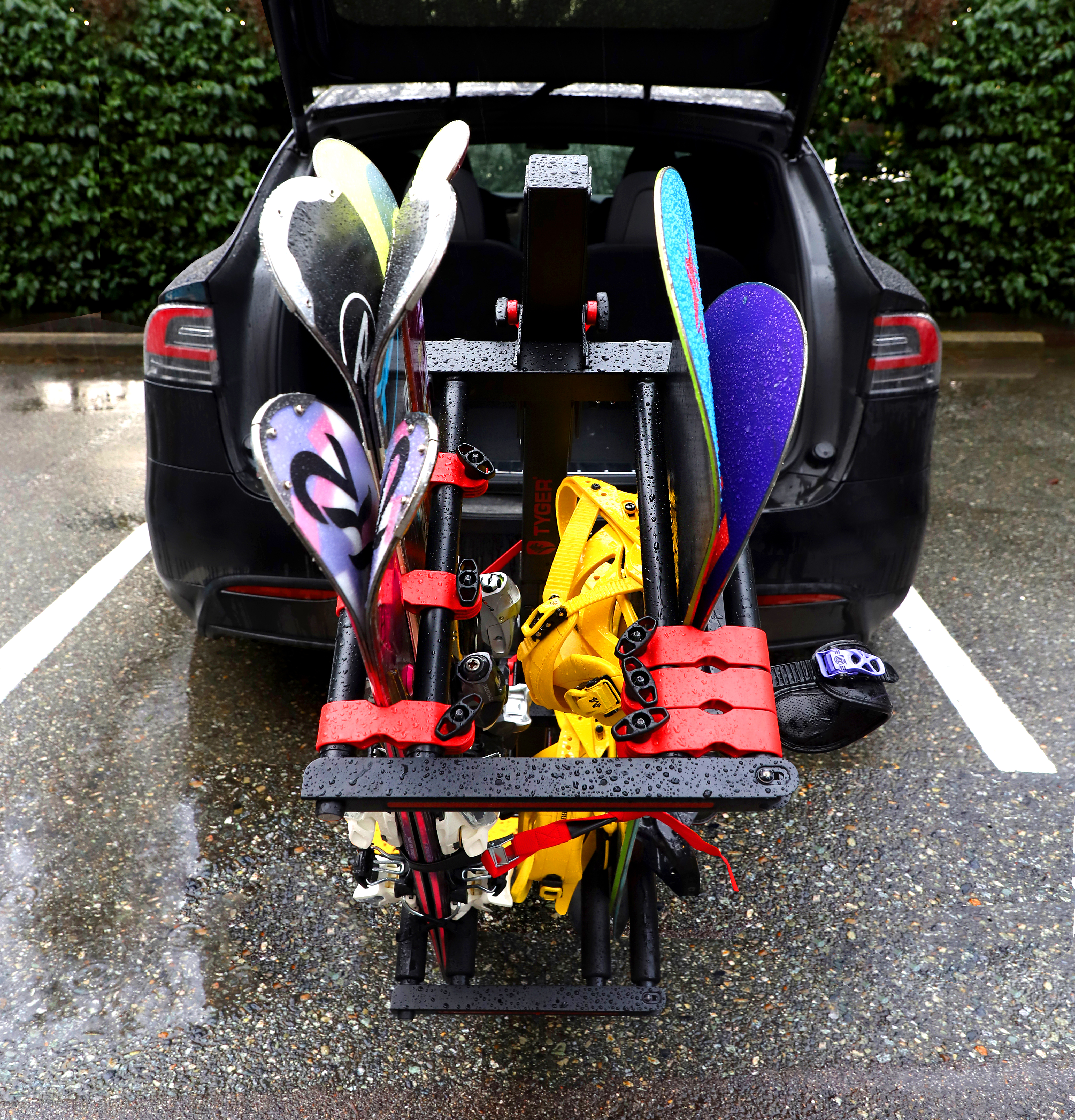 Hitch mounted ski carrier cheap