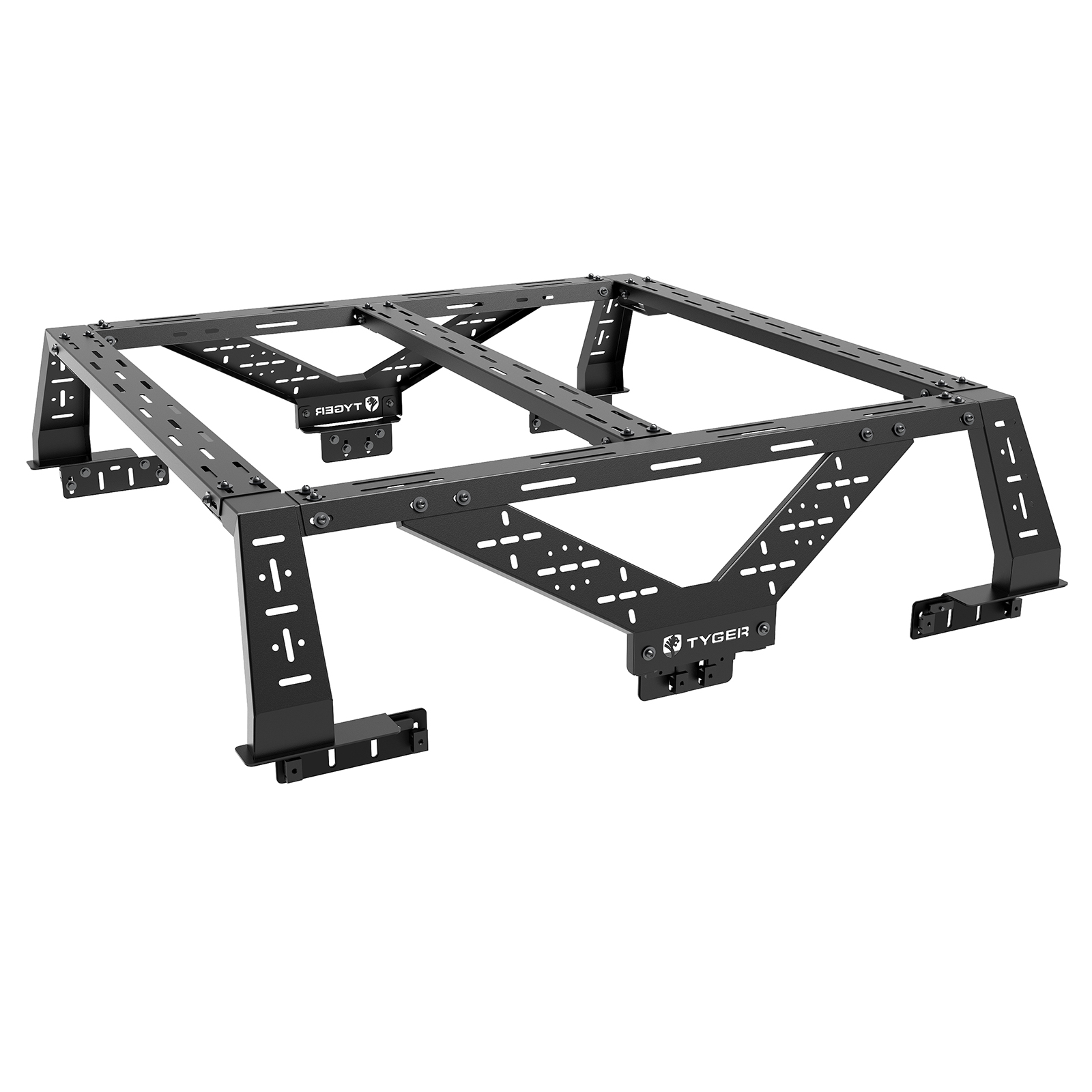 Plate Style Overland Bed Rack Fits Full-Size Pickup trucks (See Image for Fitment) | TG-BK2U55637