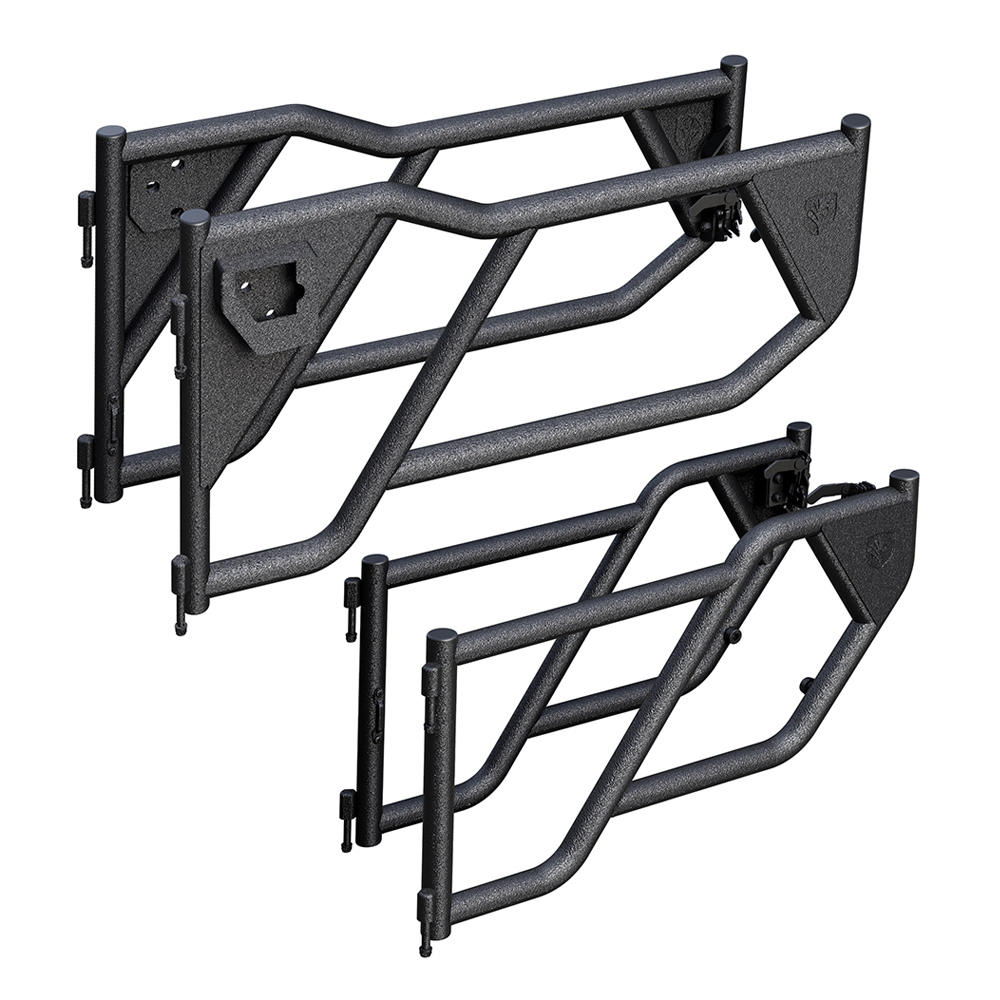 Tubular Doors Fit 2018-2024 Wrangler JL (NOT JK) 4-Doors Gladiator with  Mirror Mount TG-DR4J62758