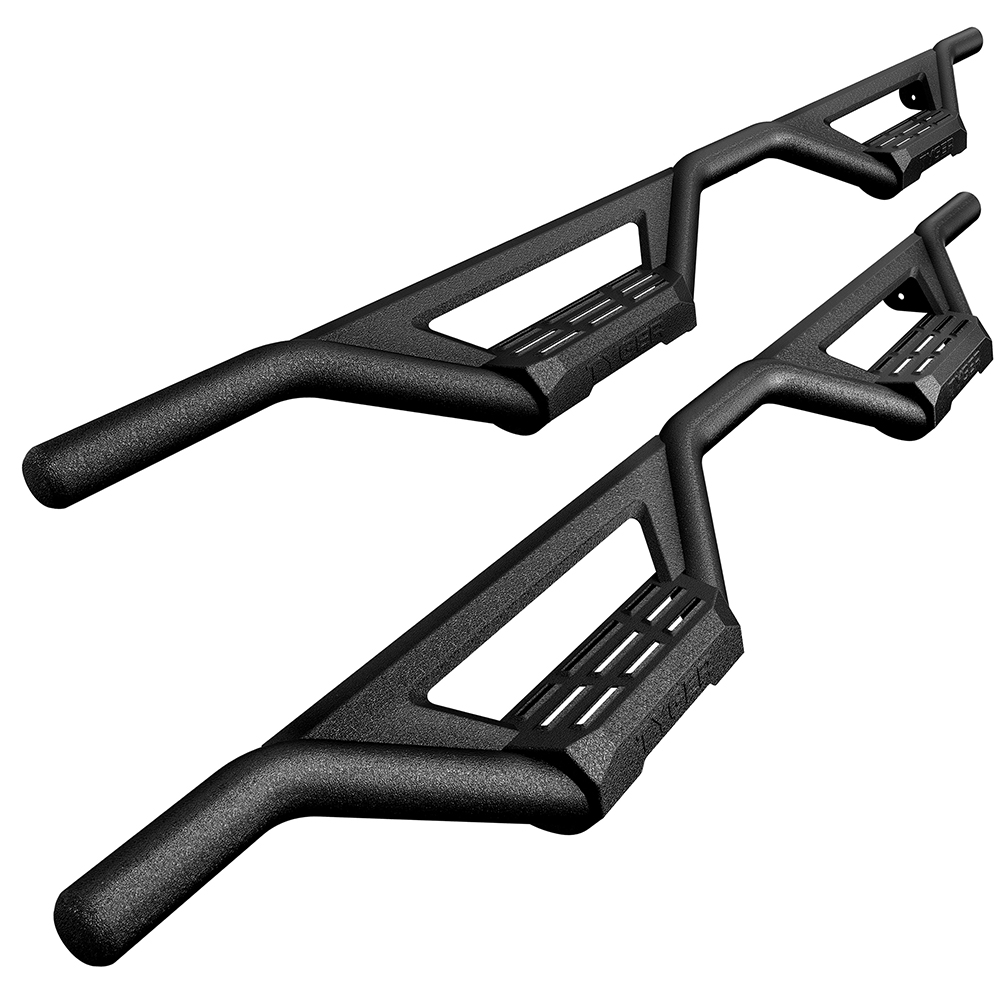Drop Step Bars Fit 09-18 Ram 1500; 19-23 Classic; 10-22 25/3500 Crew Cab Textured Black TG-LD2D60078