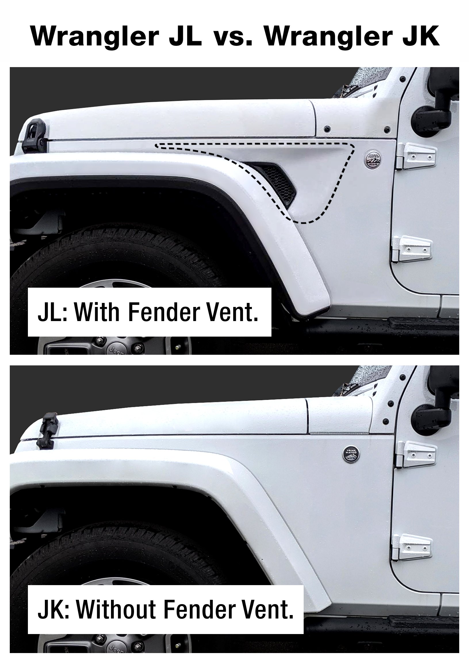Tubular Doors Fit 2007-2018 Wrangler JK (NOT JL) 4-Doors with Mirror Mount | Front&Rear TG-DR4J62288