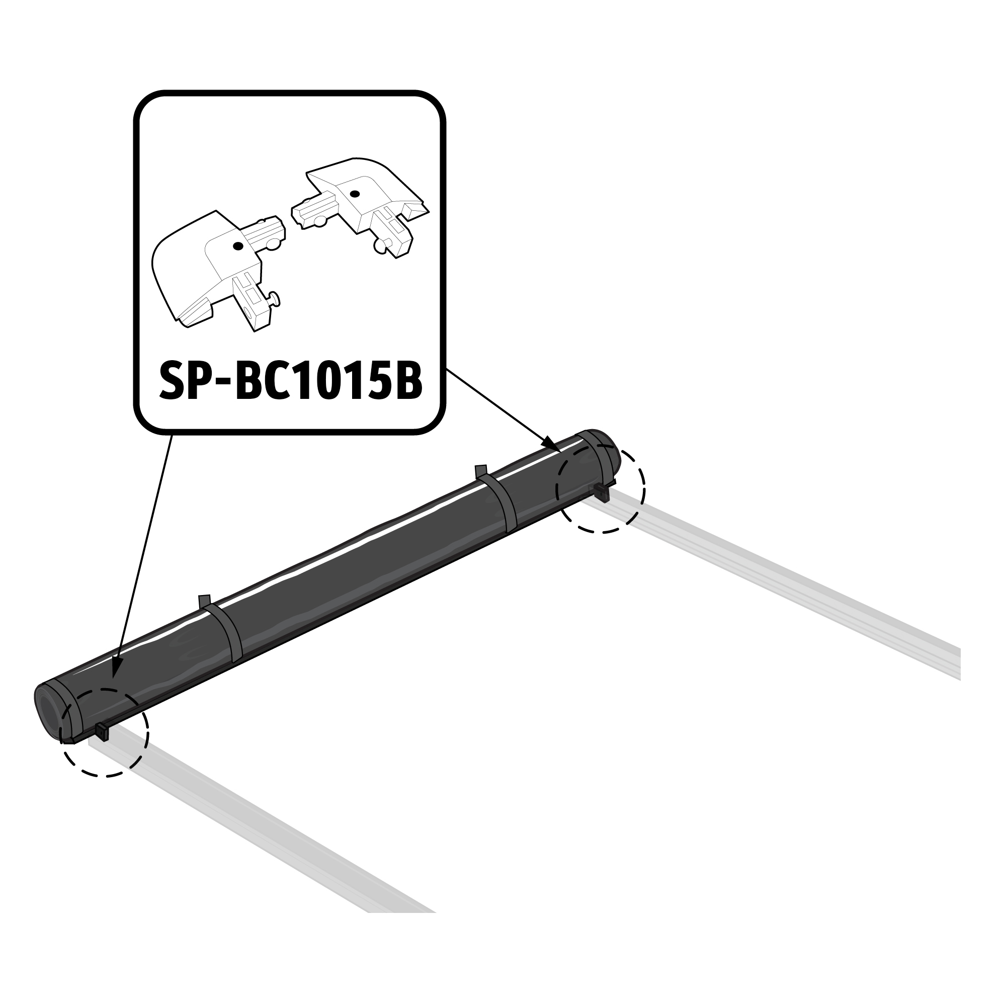 For T1 - Bulkhead End Plug Set | V3 - Check Serial # | Left and Right Pair | SP-BC1015B