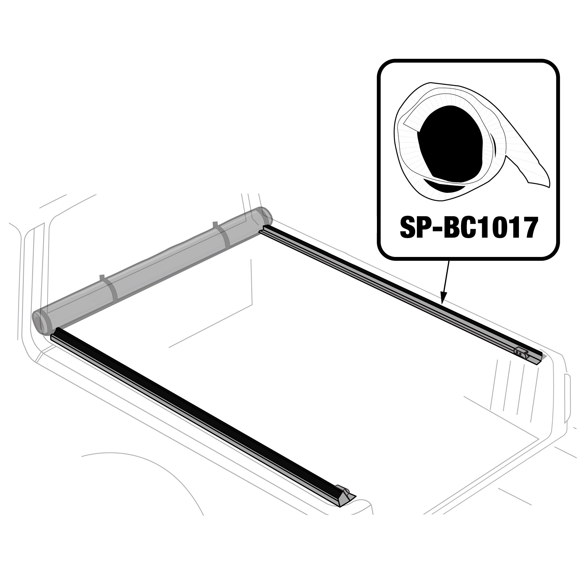 For T1 & T2 - Velcro Strip | 5.7ft (69