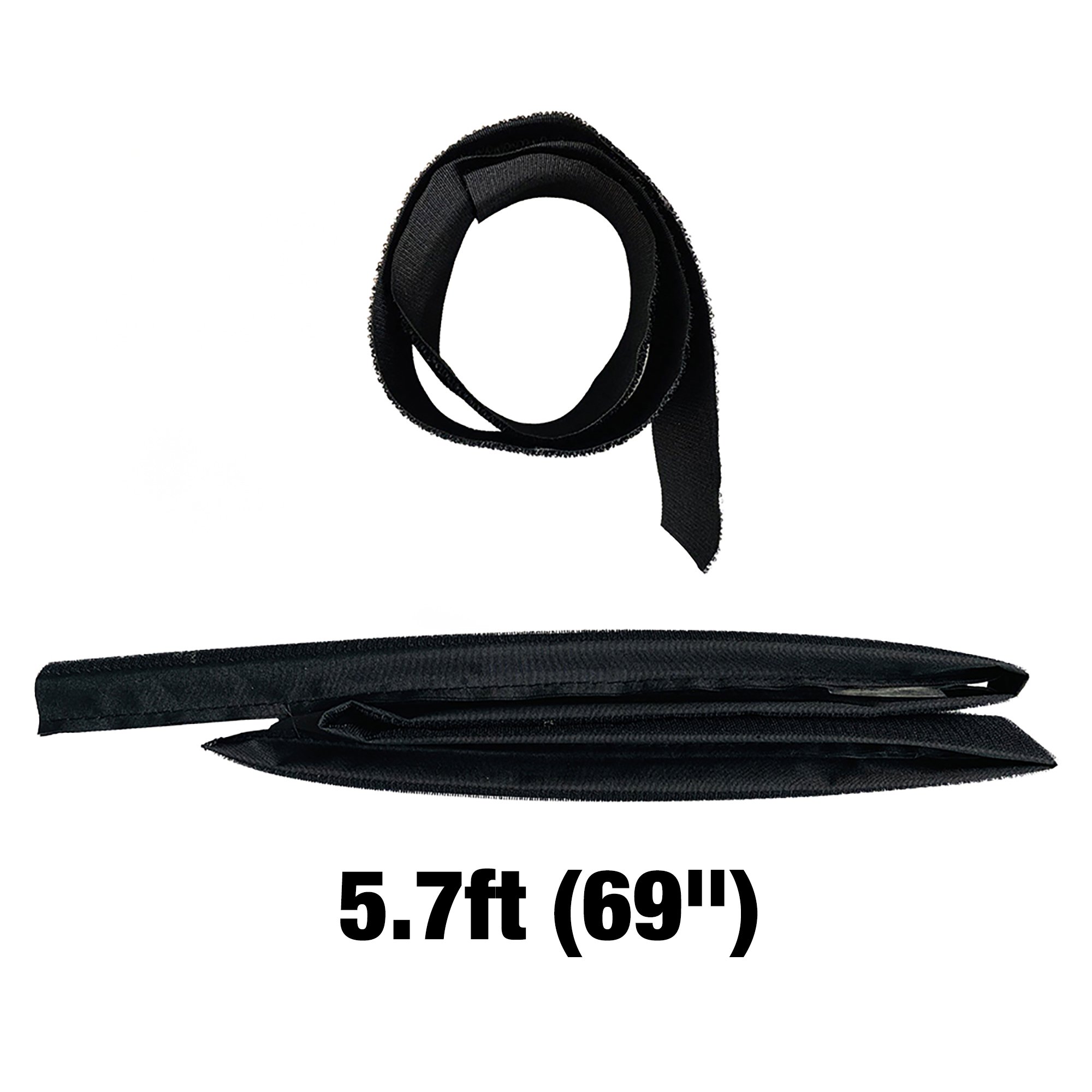 Velcro strip in black Stock Photo