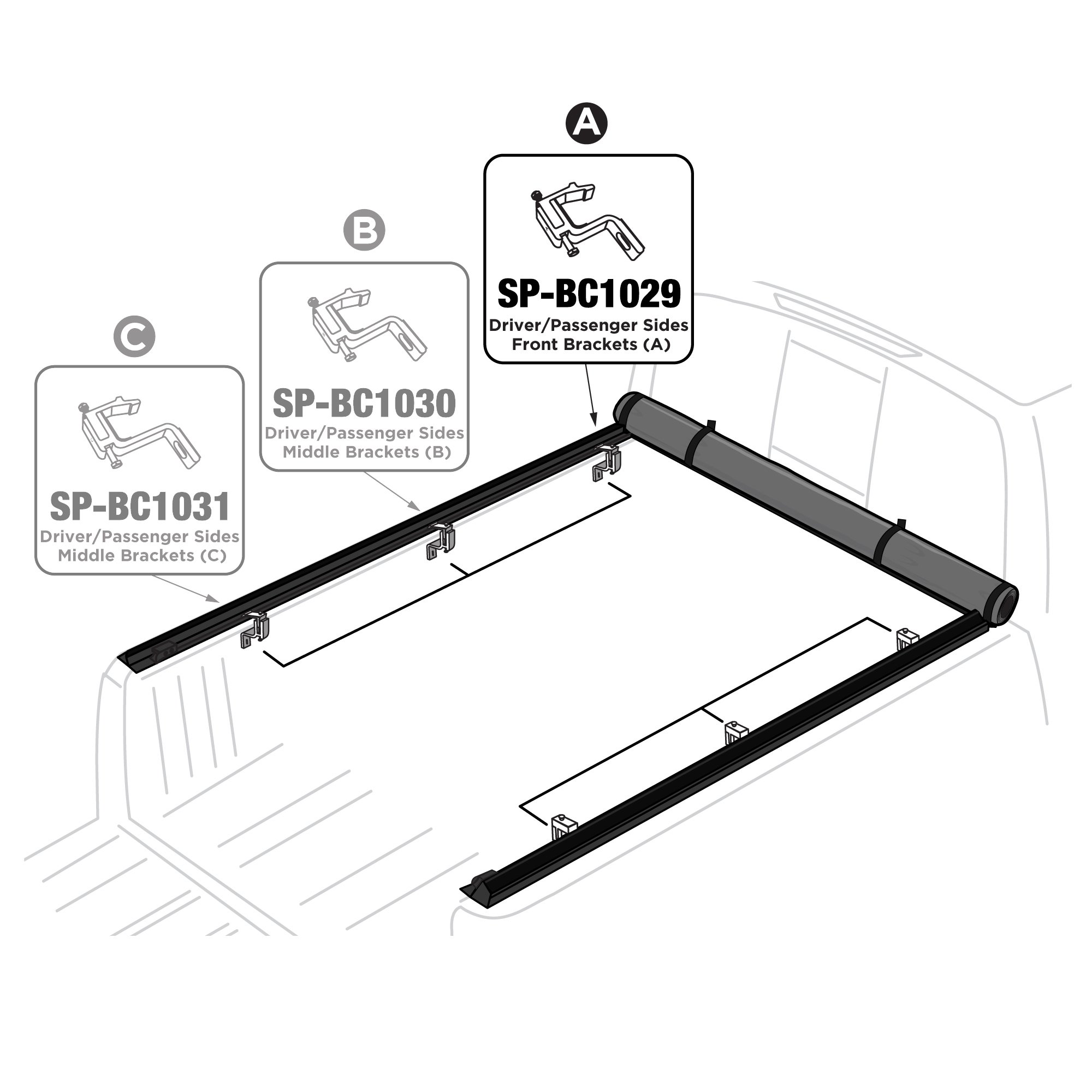 Honda ridgeline roof rack parts 2025