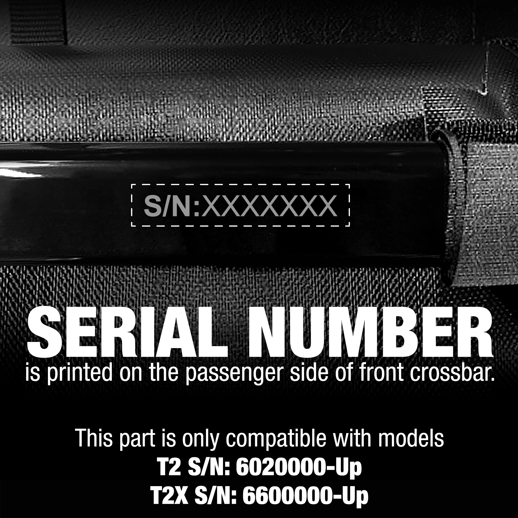 For T2 & T2X - 3M Stickable Velcro for Crossbar | 2 Pieces | SP-BC2014