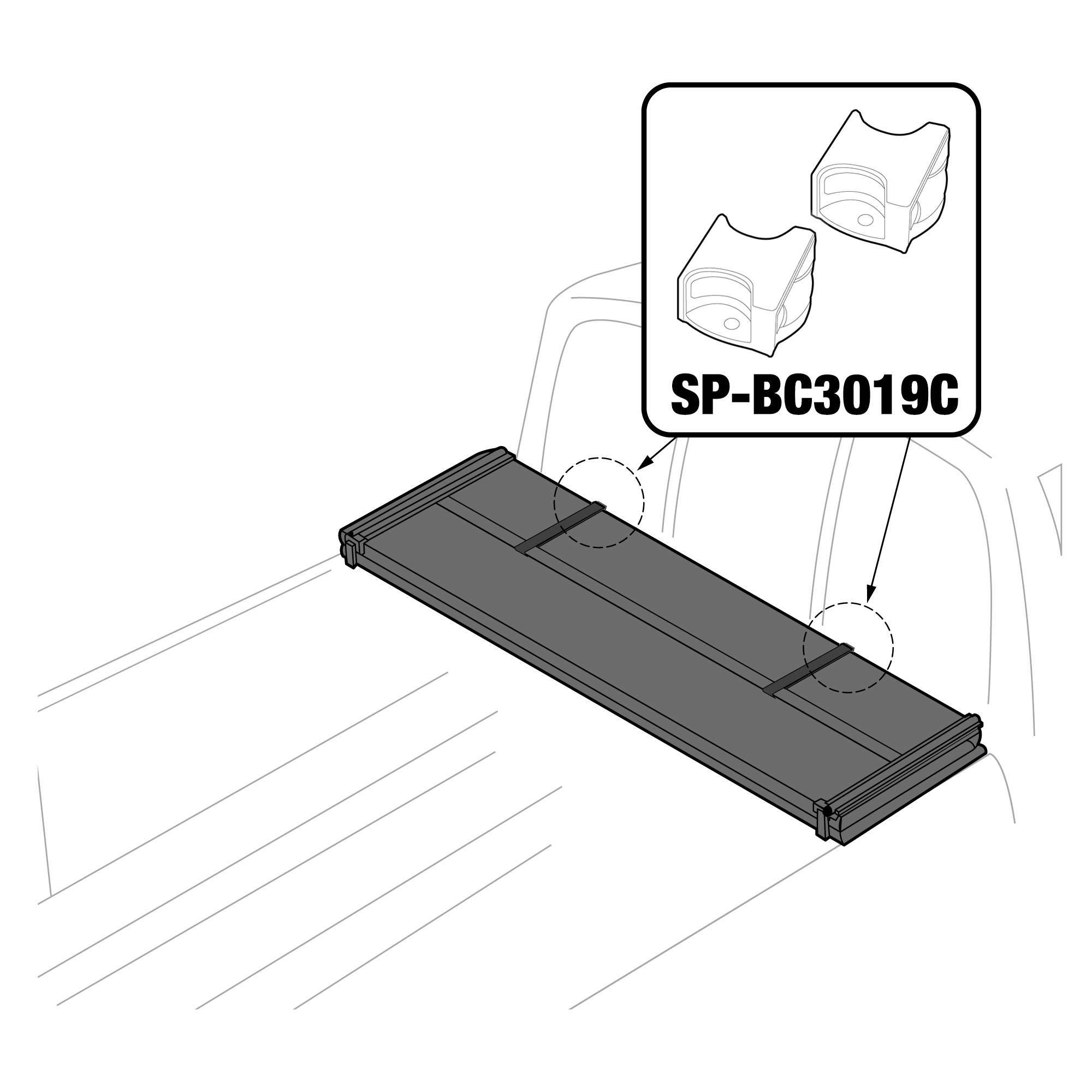 For T3 - Buckle Strap - Female End | 2 Sets | SP-BC3019C