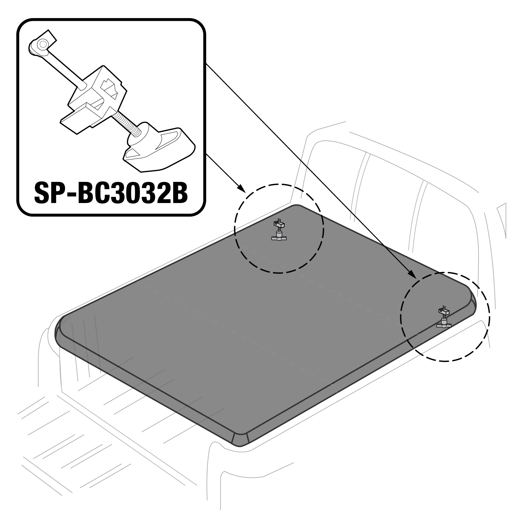 For T3 - Front Clamp Assembly | 1 PC | SP-BC3032B