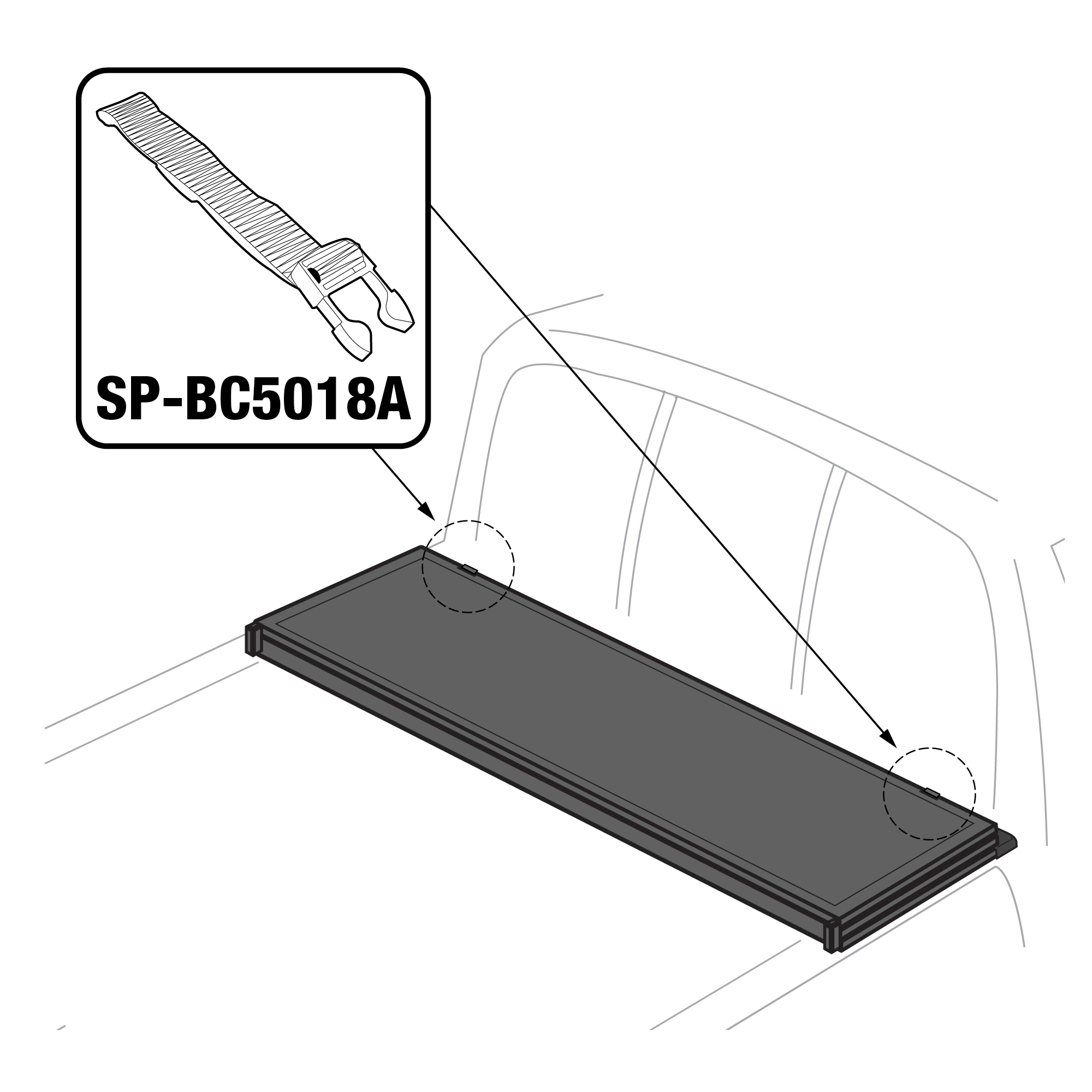 For T5 - Buckle Male End | 2 Sets | SP-BC5018A