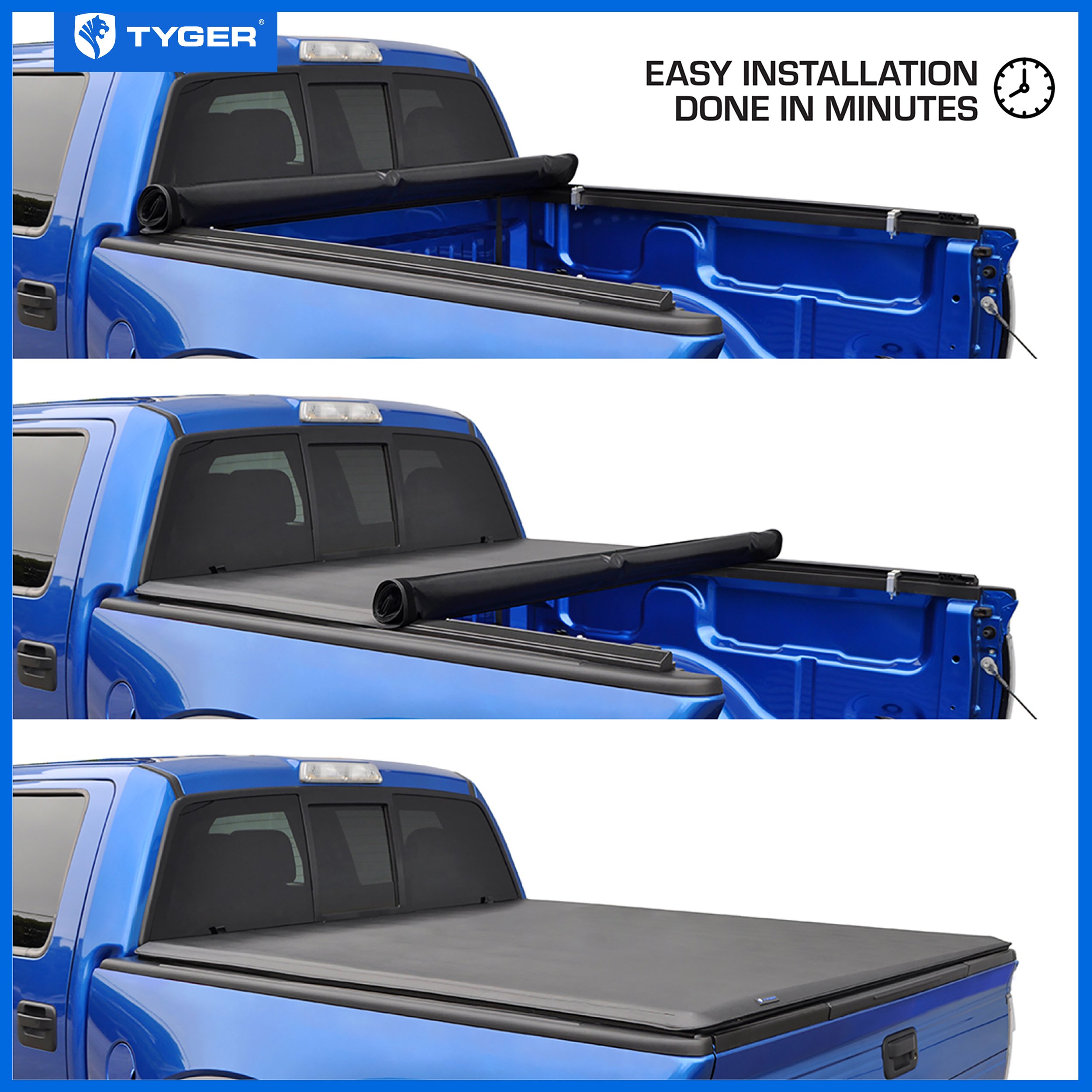 TYGER T1 Soft Roll-up fit 2004-2012 Chevy Colorado GMC Canyon