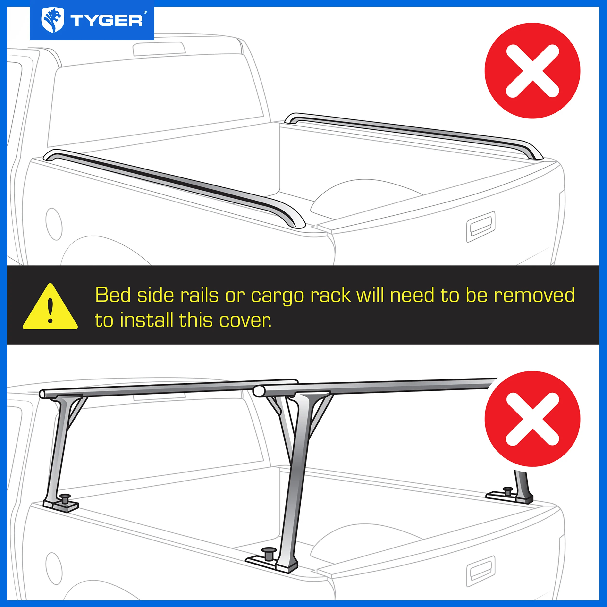 TYGER T1X Soft Roll-Up in Fabric fit 14-18 Silverado/Sierra 1500; 19 LD/Limited | 5'9