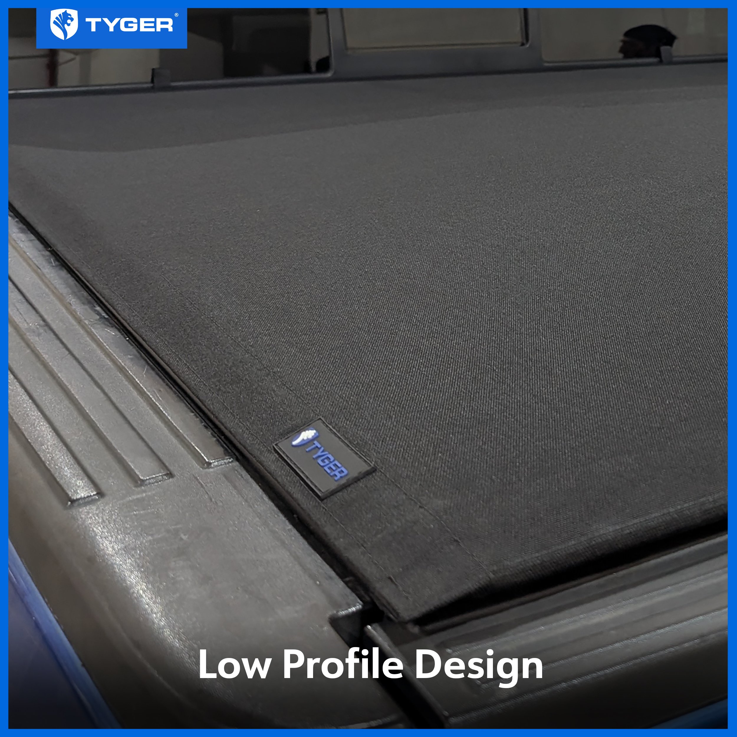 TYGER T2X Low Profile Soft Roll-up in Fabric fit 2023-2025 Chevy Colorado GMC Canyon | 5'1