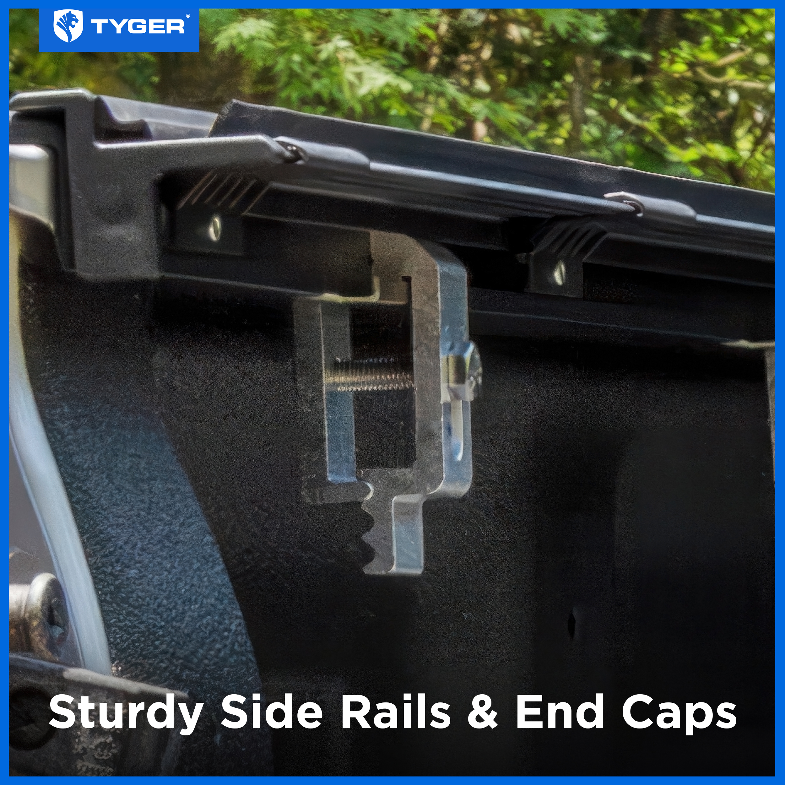 TYGER T4 Low Profile Flexfold Hard Quad-Fold fit 20-25 Silverado Sierra 2500 3500 HD | 6'10