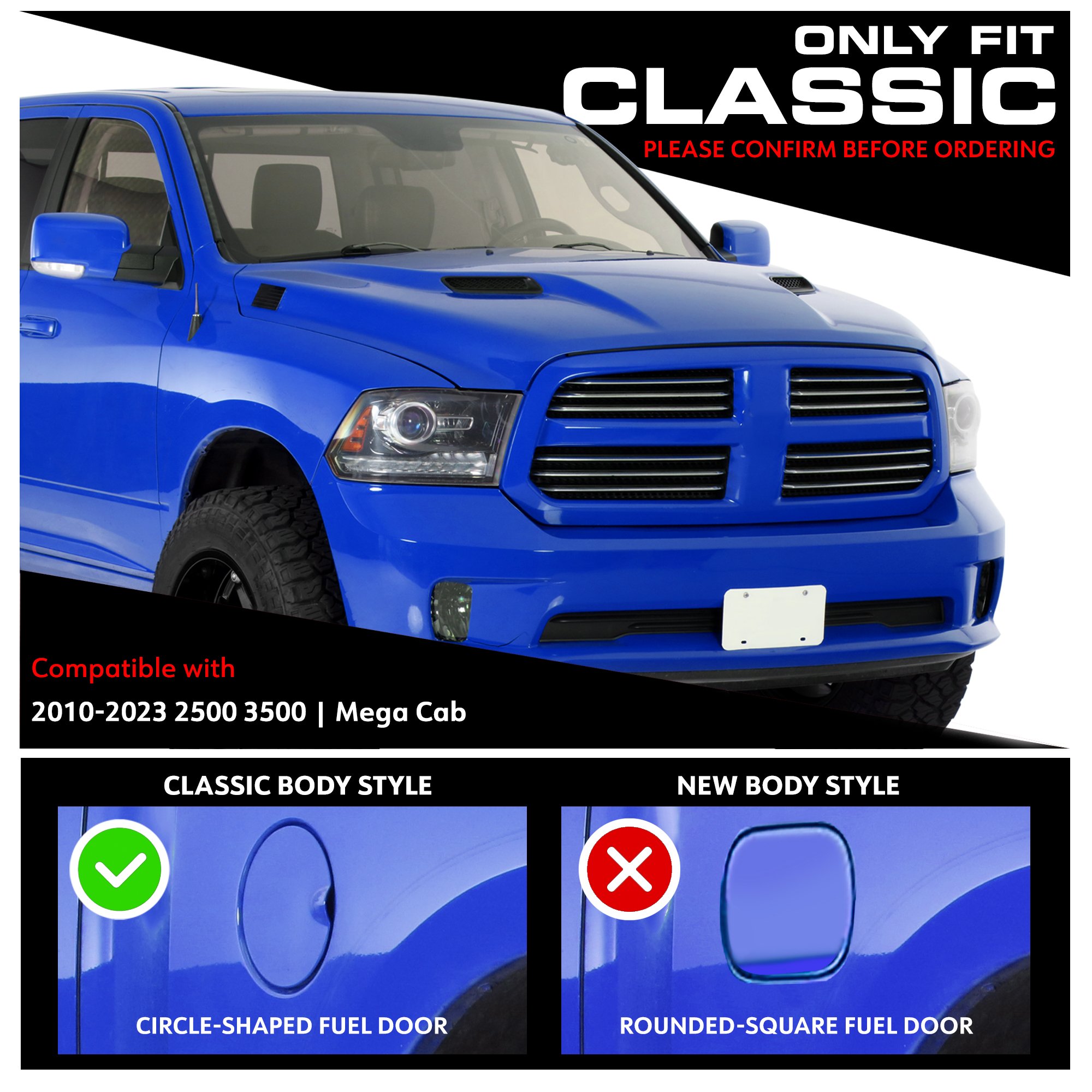 TYGER Star Armor fit 2010-2025 Ram 2500 3500 | Mega Cab