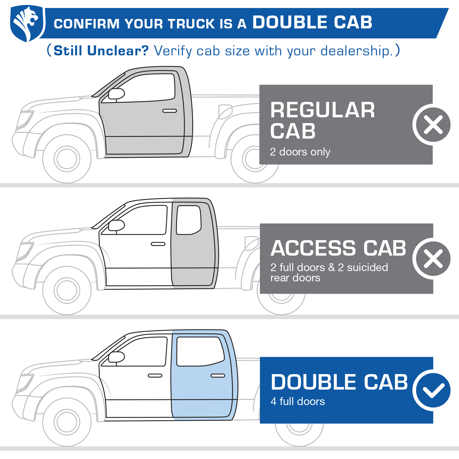 TYGER Star Armor fit 2005-2023 Toyota Tacoma | Double Cab