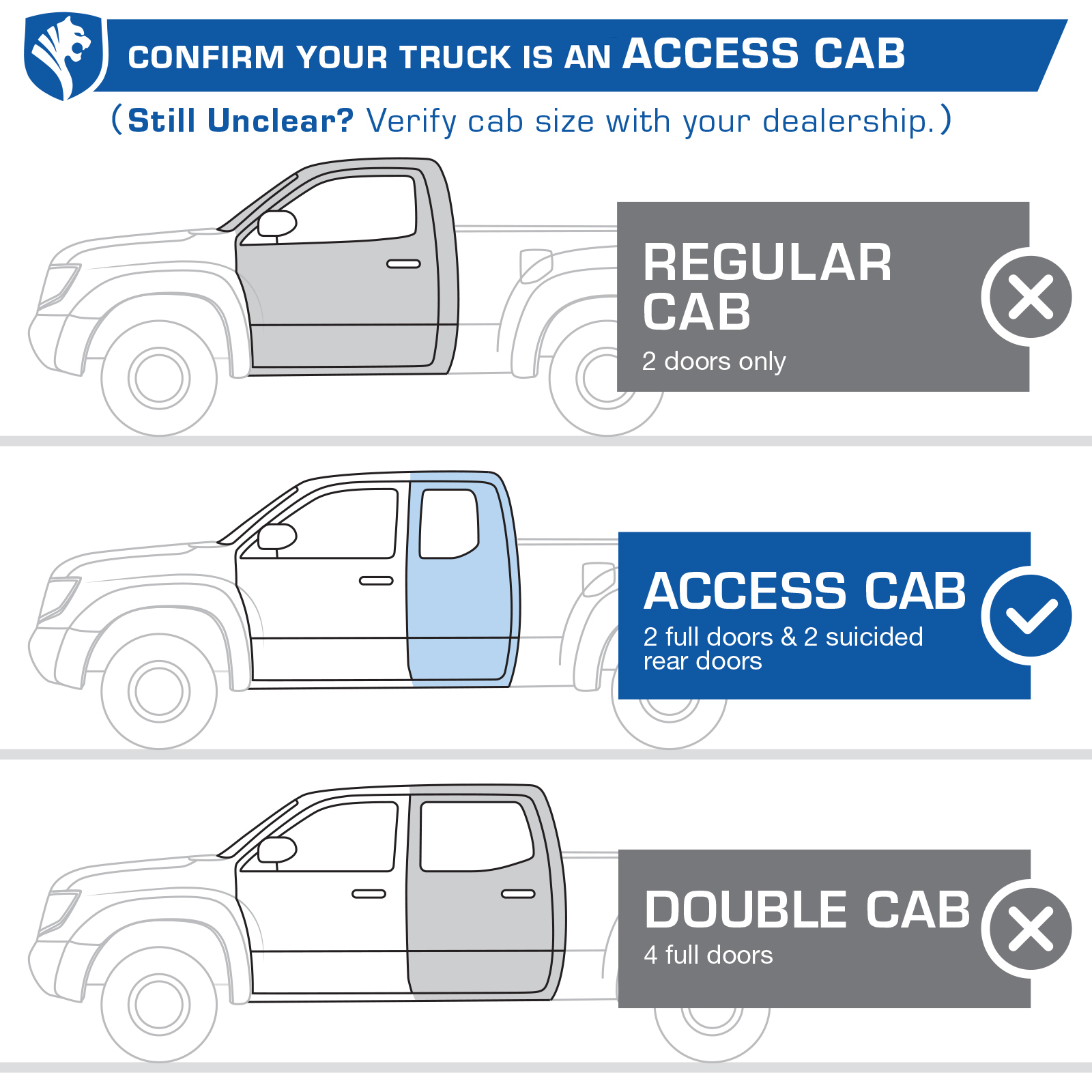 TYGER Star Armor fit 2005-2023 Toyota Tacoma | Access Cab