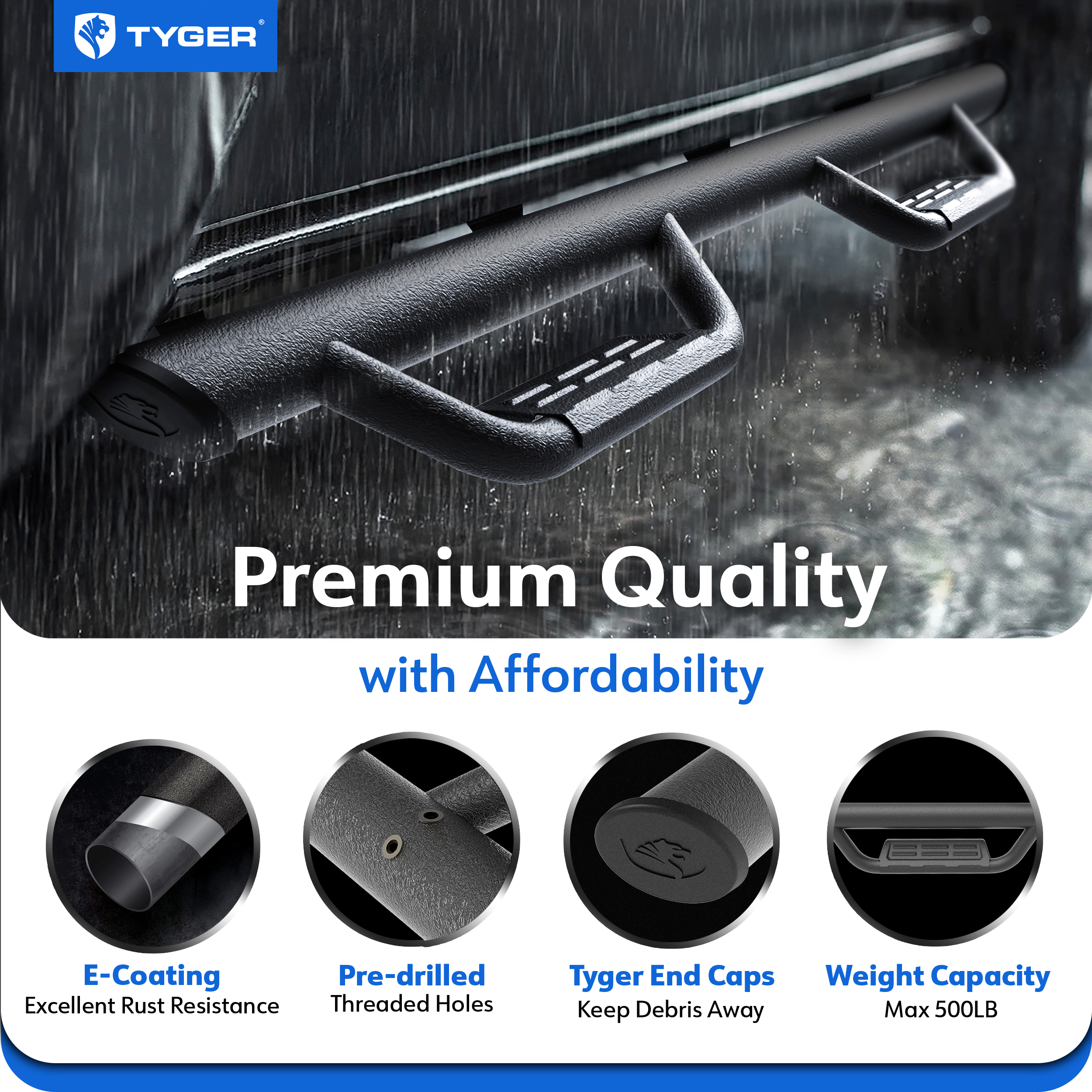 TYGER Access fit 19-26 Silverado/Sierra 1500; 20-26 2500/3500HD | Double Cab