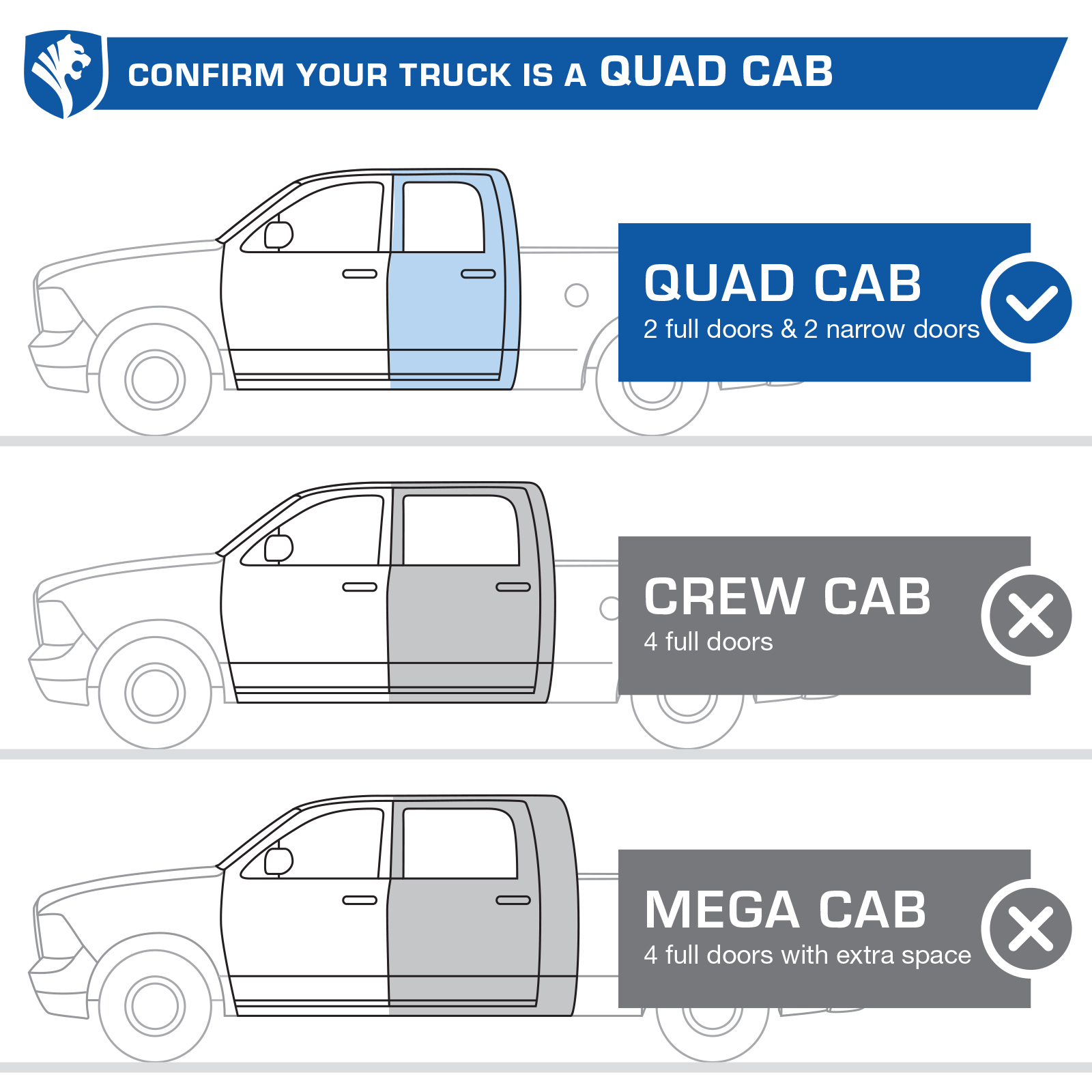 TYGER Access fit 2019-2026 Ram 1500 (Not Fit 19-24 Classic) | Quad Cab