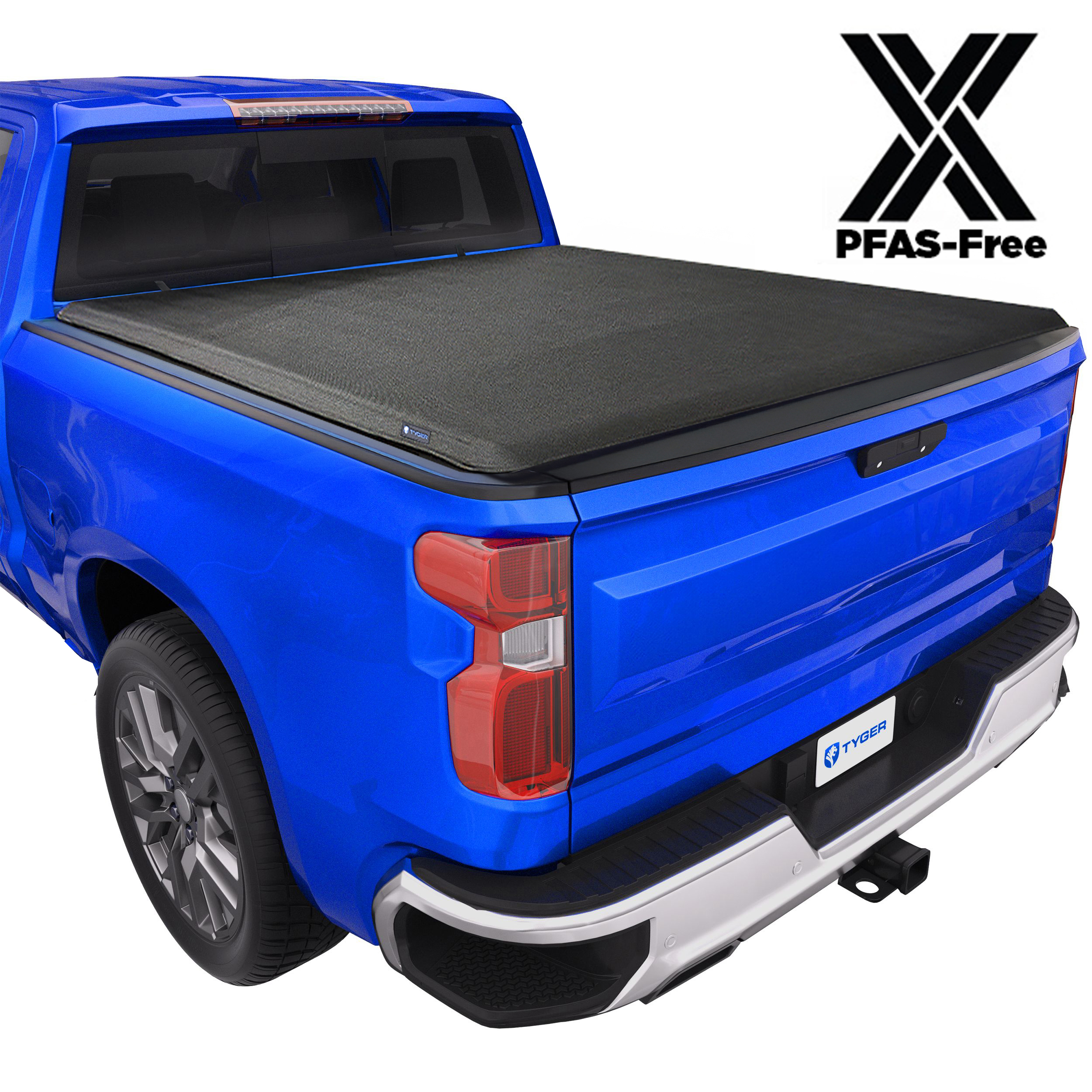 TYGER T1X Soft Roll-Up in Fabric fit 14-18 Silverado/Sierra 1500; 15-19 2500 3500HD | 6'7" Bed