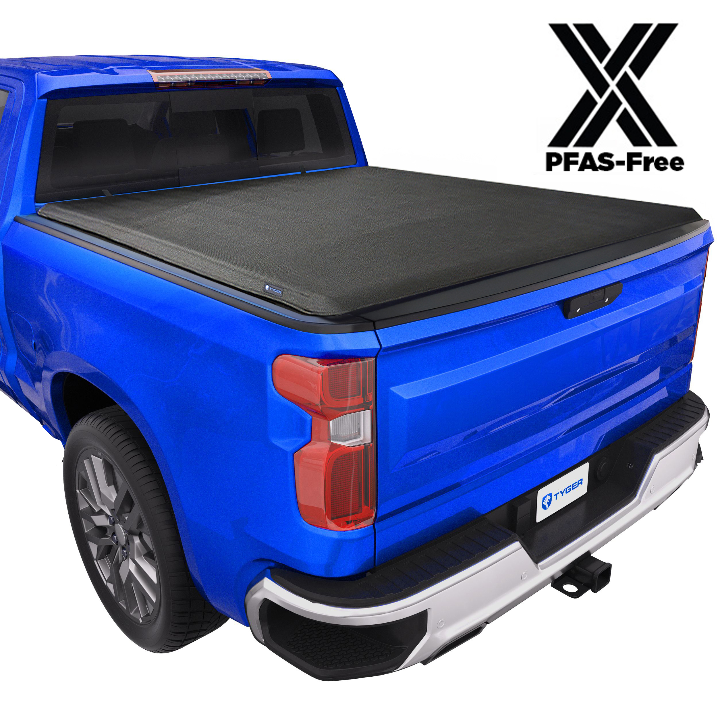 TYGER T1X Soft Roll-Up in Fabric fit 2020-2026 Chevy Silverado GMC Sierra 2500 3500HD | 6'10" Bed