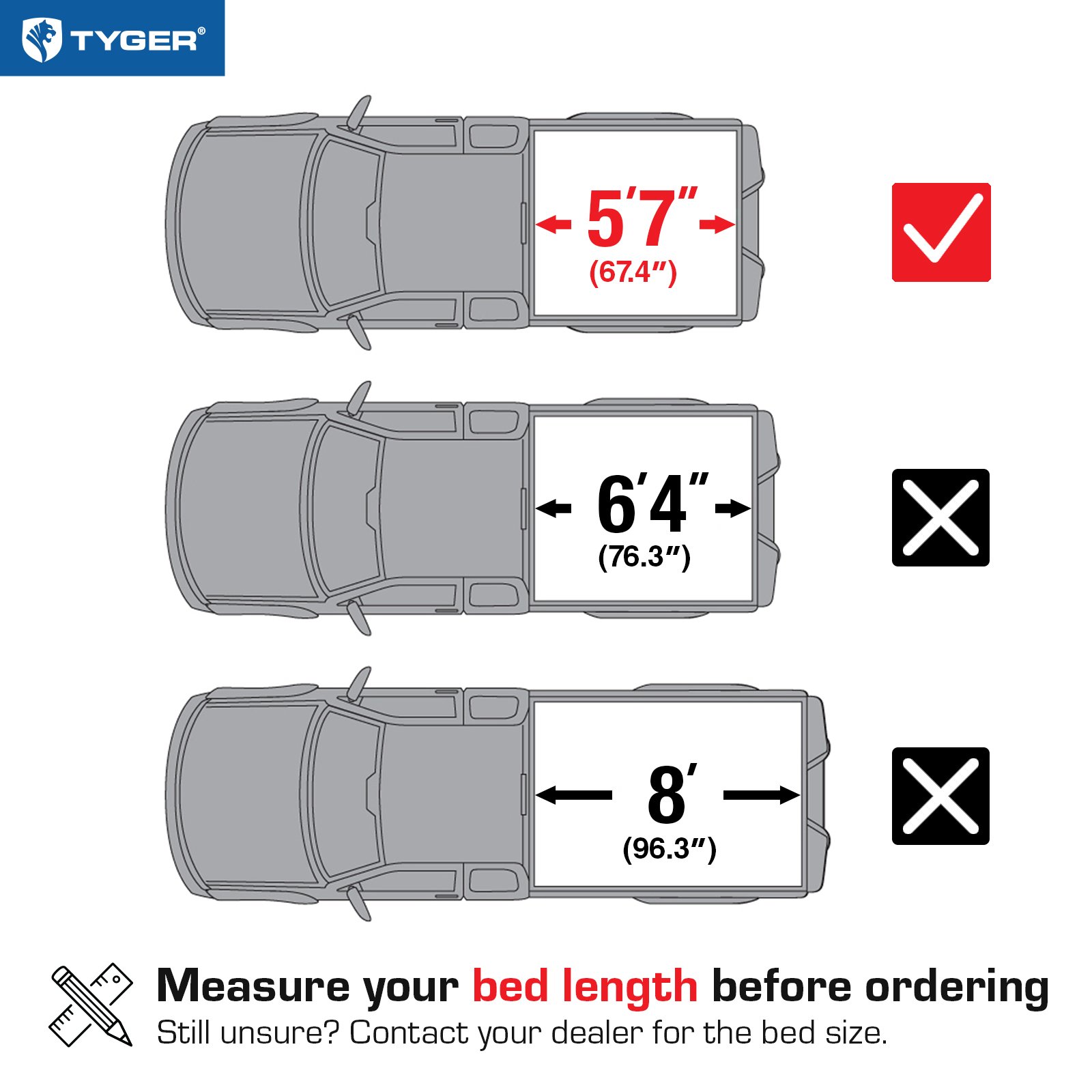 TYGER T1 Soft Roll-up fit 2009-2018 Dodge Ram 1500; 2019-2024 Classic | 5'7