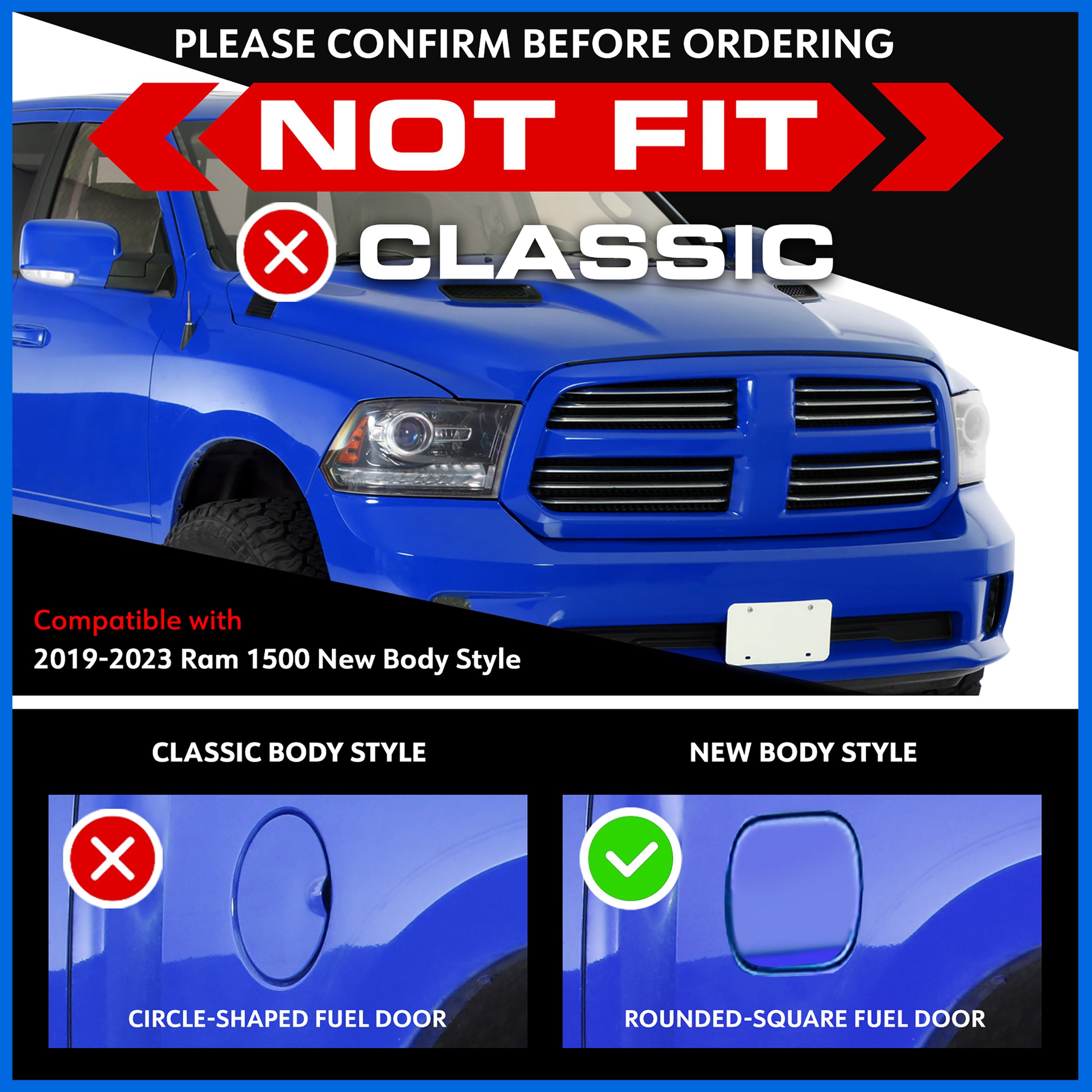 TYGER T1 Soft Roll-up fit 2019-2025 Ram 1500 New Body (Not Fit 19-25 Classic) | 5'7