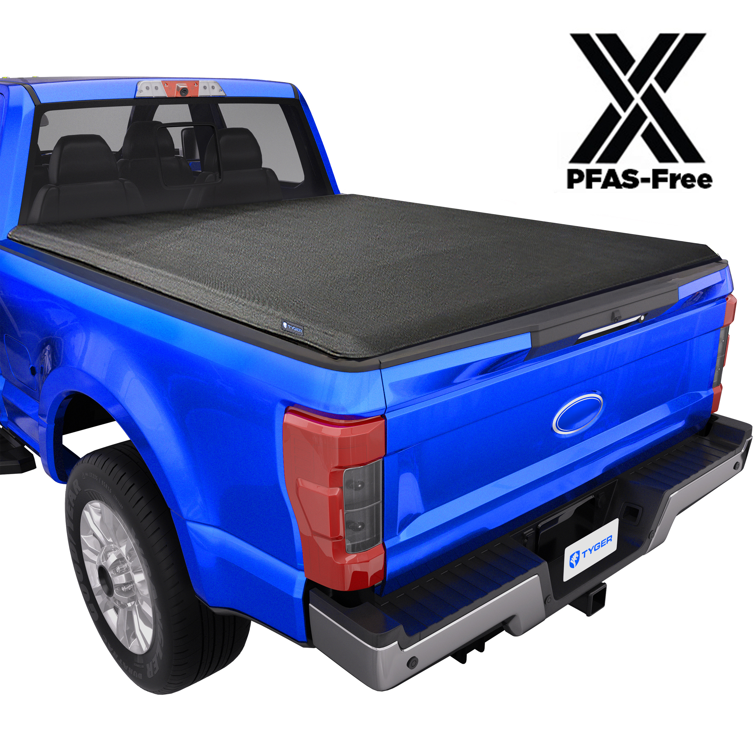 TYGER T1X Soft Roll-Up in Fabric fit 2017-2026 Ford F-250 F-350 Super Duty | 6.75' Bed
