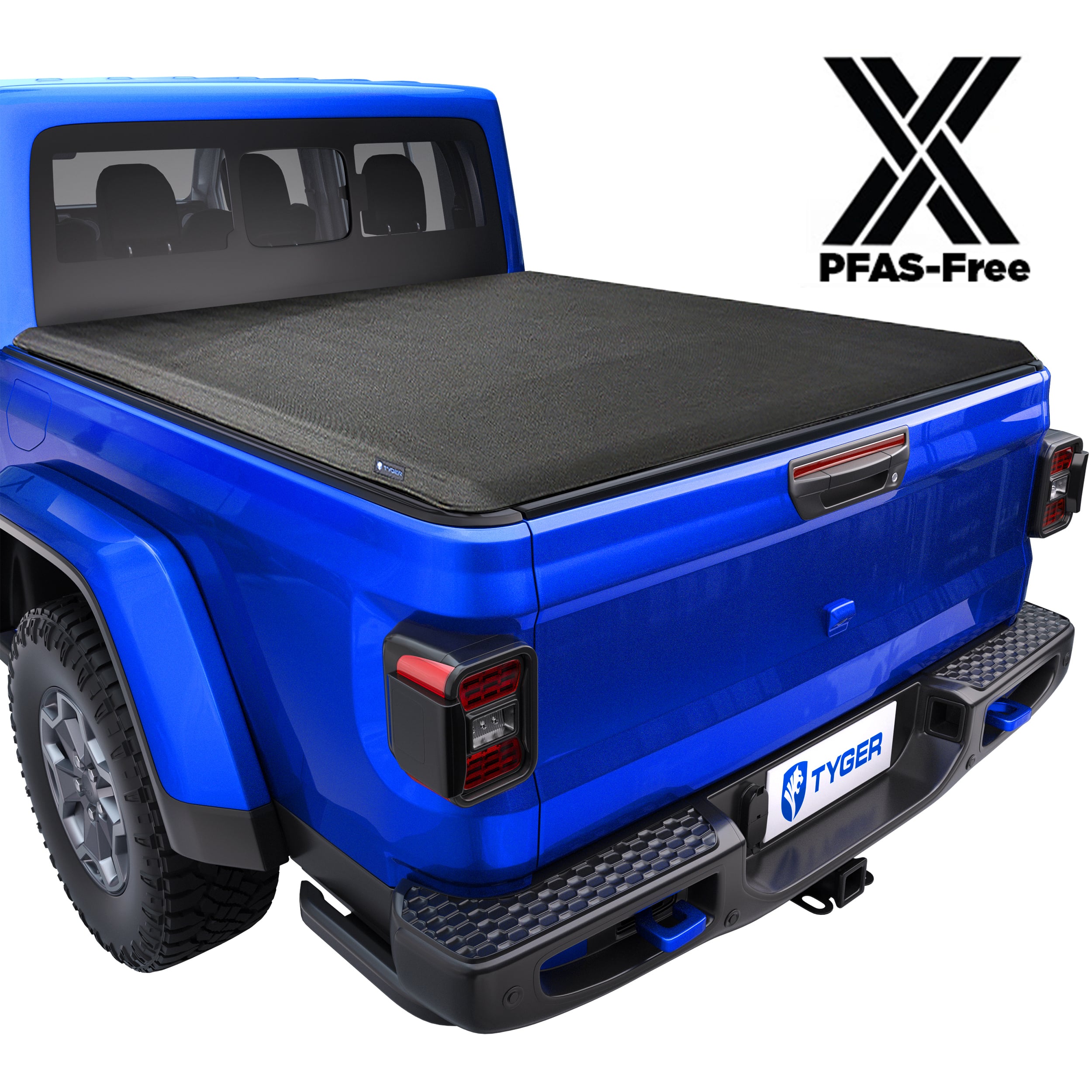 TYGER T1X Soft Roll-Up in Fabric fit 2020-2026 Jeep Gladiator JT | 5' Bed