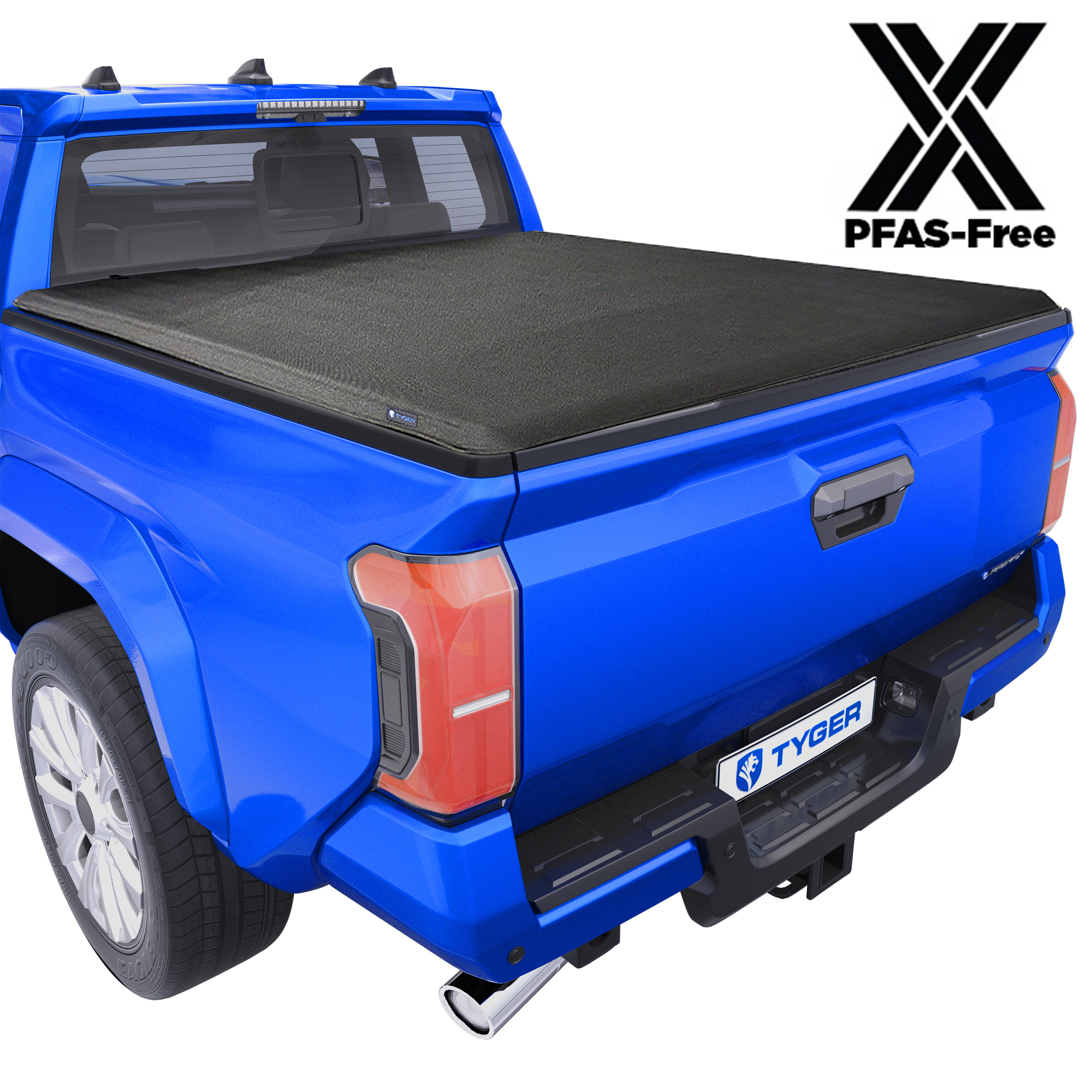 TYGER T1X Soft Roll-Up in Fabric fit 24-26 Tacoma | 6' Bed