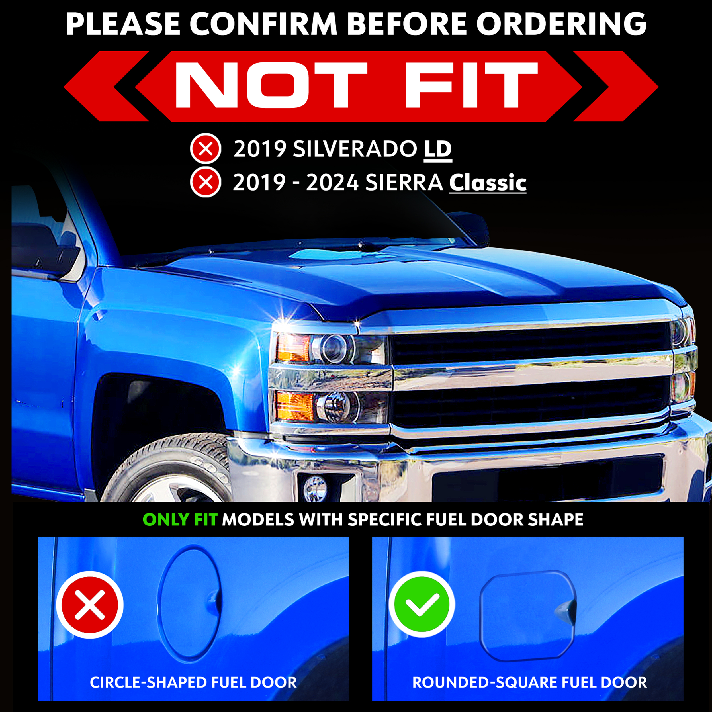 TYGER T2 Low Profile Soft Roll-up fit 19-25 Silverado/Sierra 1500 New Body | 5'10