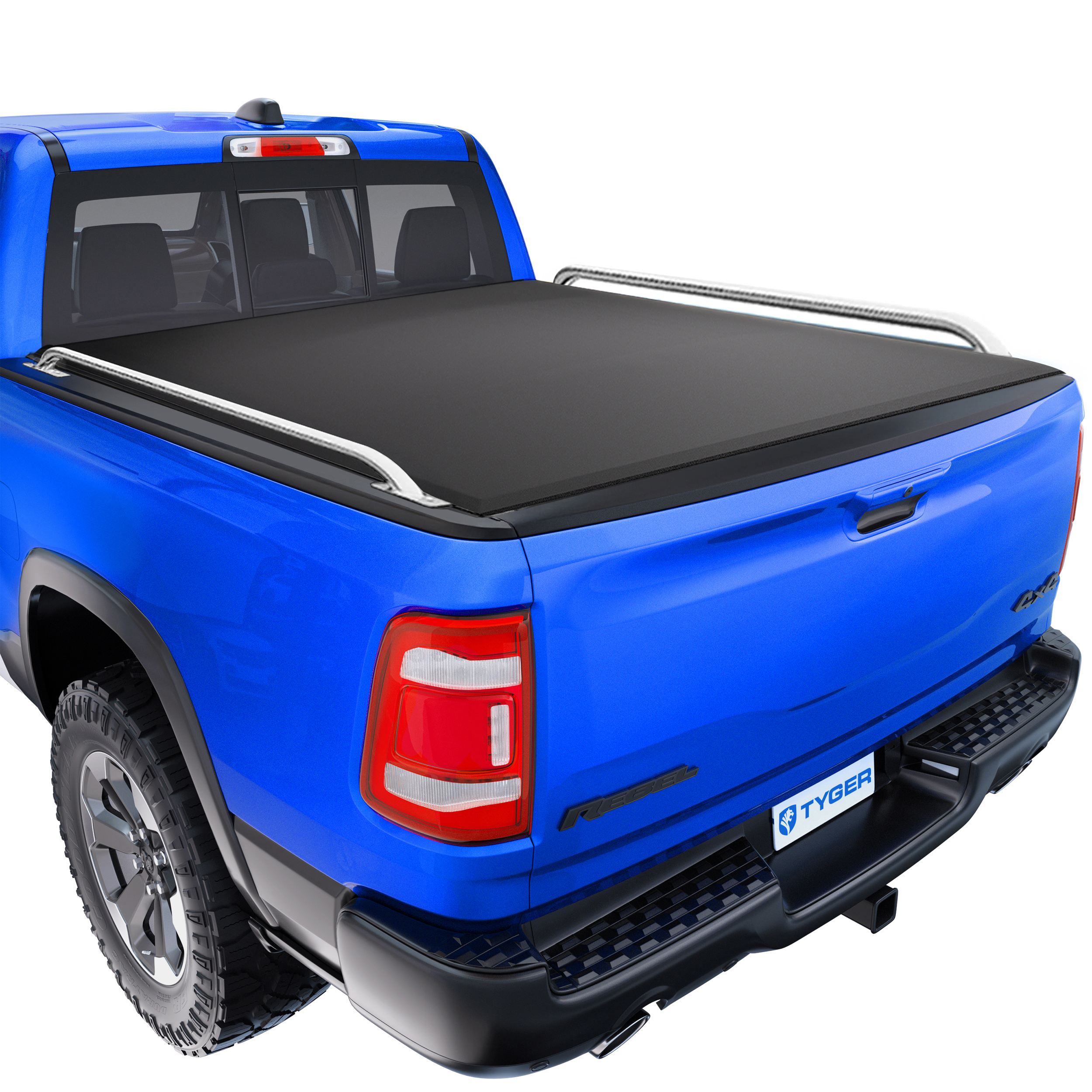 TYGER T2 Low Profile Soft Roll-up fit 2019-2024 Ram 1500 New Body (Not Fit 19-24 Classic) | 6'4" Bed