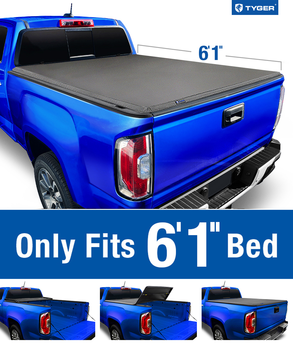 Tyger Auto T3 Tri-Fold Truck Tonneau Cover TG-BC3C1002 Works with 2004-2012 Chevy Colorado//GMC Canyon 2006-2008 Isuzu I280 Fleetside 6 Bed