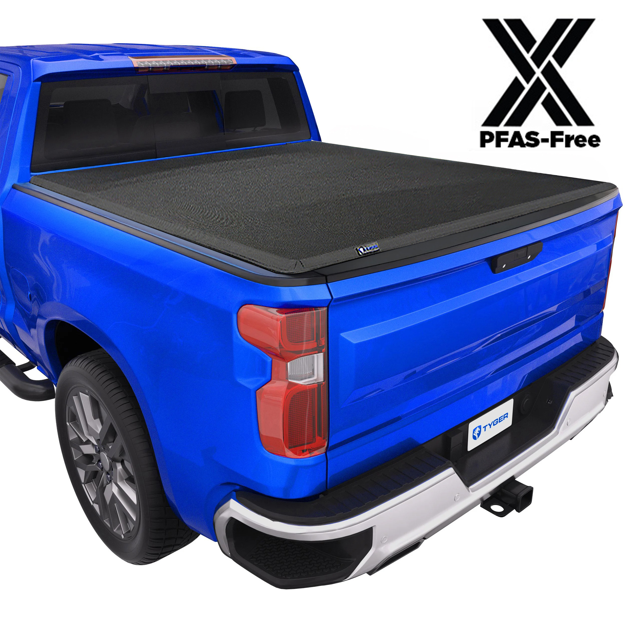 TYGER T3X Soft Tri-Fold in Fabric fit 19-26 Silverado/Sierra 1500 | 5'10" Bed