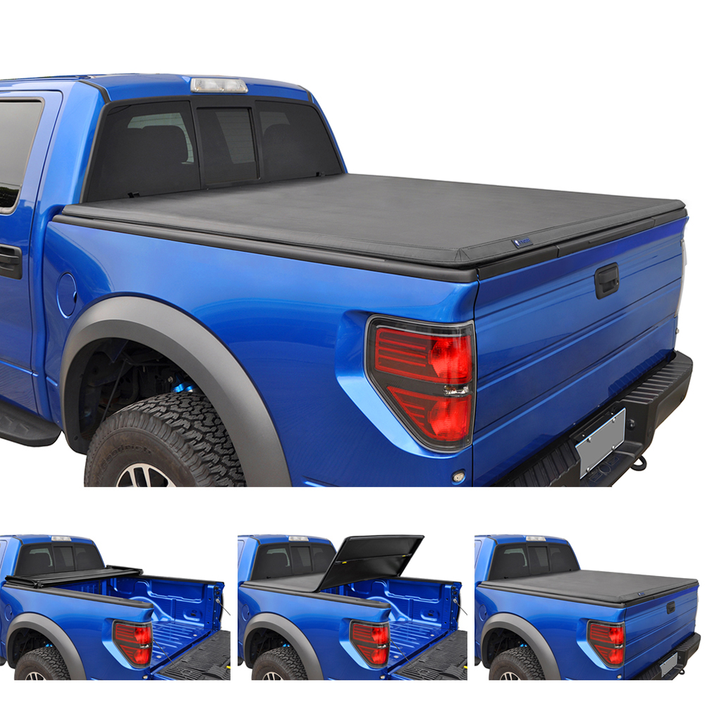 TYGER T3 Soft Tri-fold fit 2005-2011 Dodge Dakota; 2006-2008 Mitsubishi Raider | 5'5" Bed