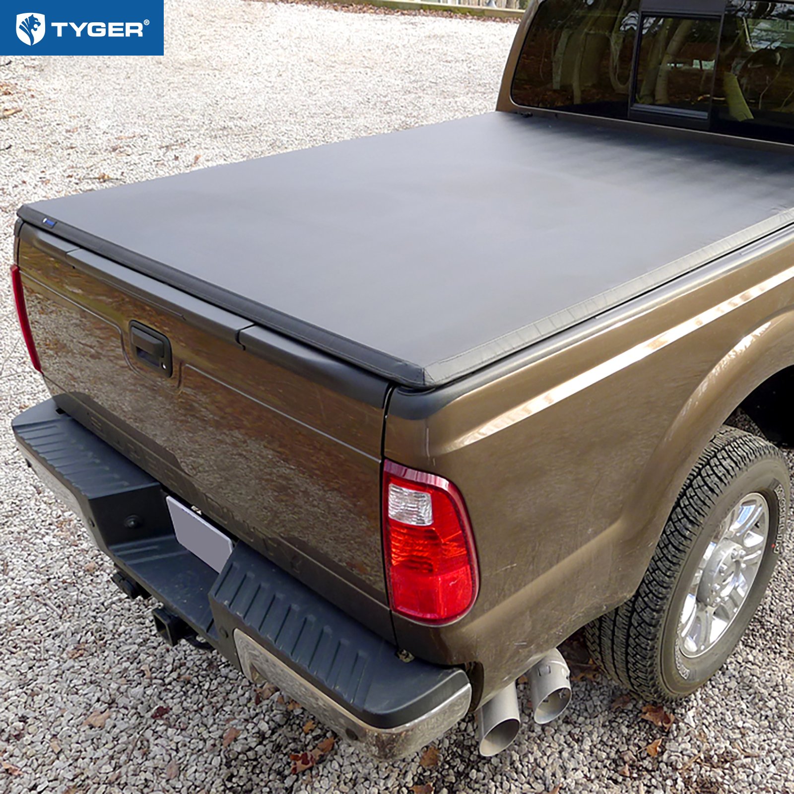 TYGER T3 Soft Tri-fold fit 2017-2025 Ford F-250 F-350 Super Duty | 6.75' Bed