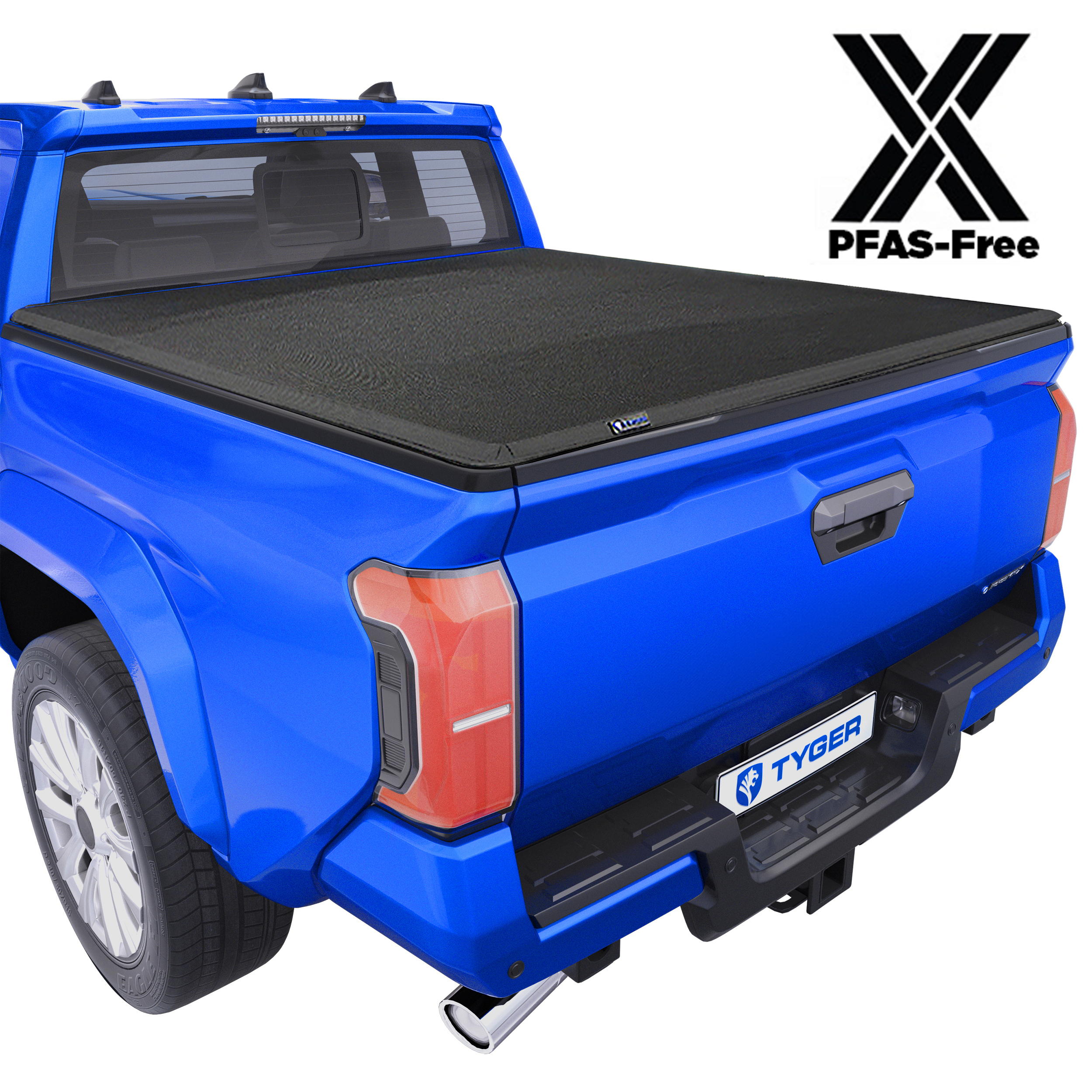 TYGER T3X Soft Tri-Fold in Fabric fit 24-26 Tacoma | 6' Bed