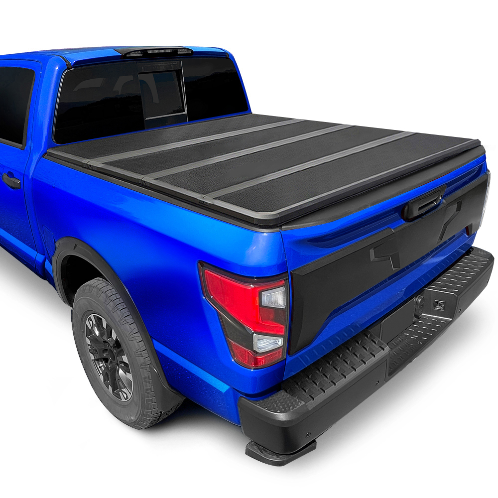 TYGER T5 Quad-Fold Alloy Hardtop fit 2017-2024 Nissan Titan | 5.5' Bed