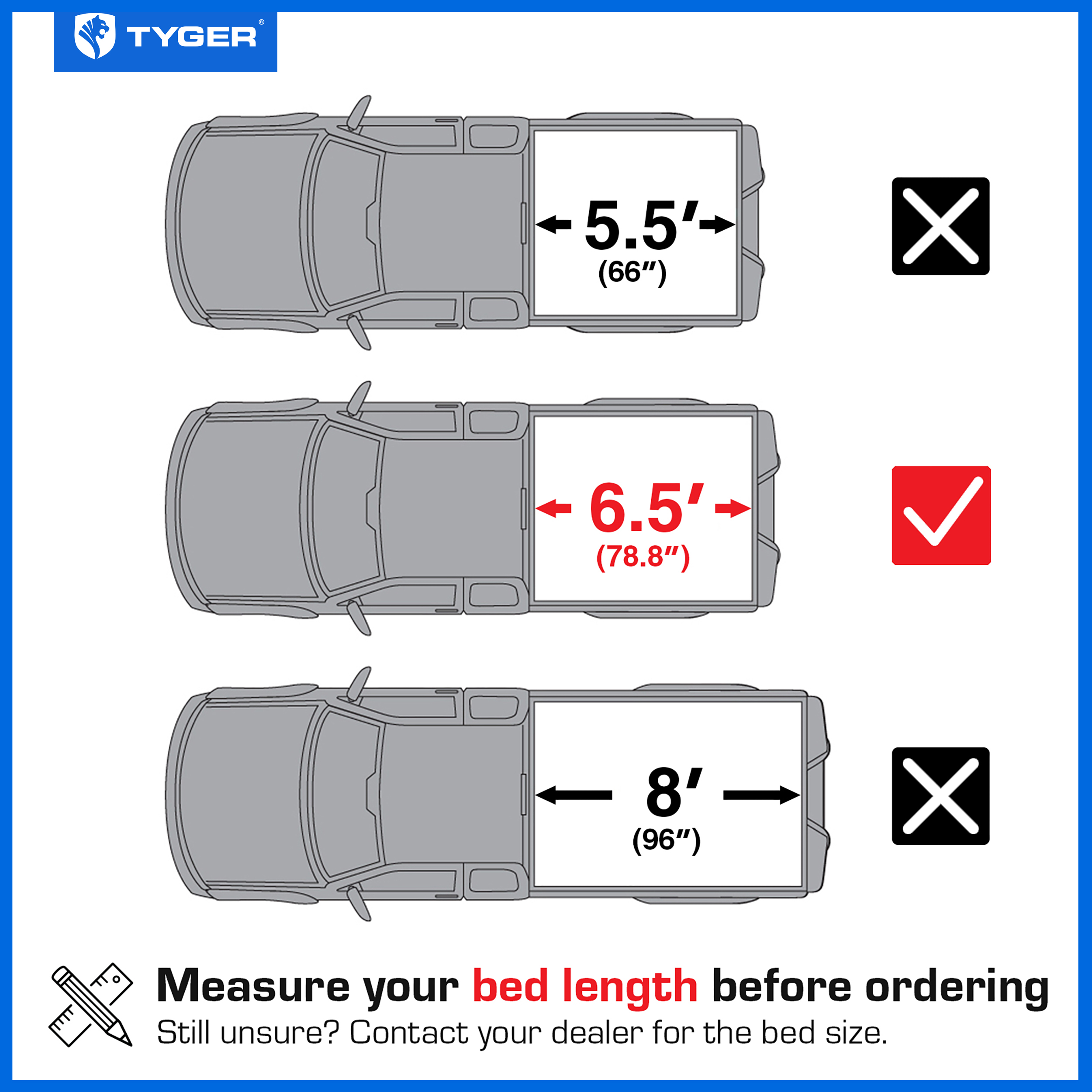 TYGER T9 Flip-Up Low Profile Hard Alloy Tri-Fold fit 2004-2014 Ford F-150 | 6.5' Bed