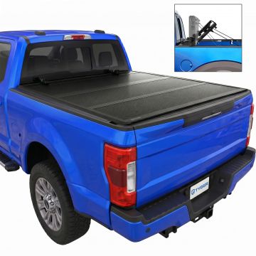 TYGER T9 Flip-Up Low Profile Hard Alloy Tri-Fold fit 17-26 F250/350 SD | 6.75' Bed