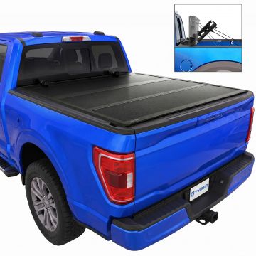 TYGER T9 Flip-Up Low Profile Hard Alloy Tri-Fold fit 2015-2026 Ford F-150 | 6.5' Bed