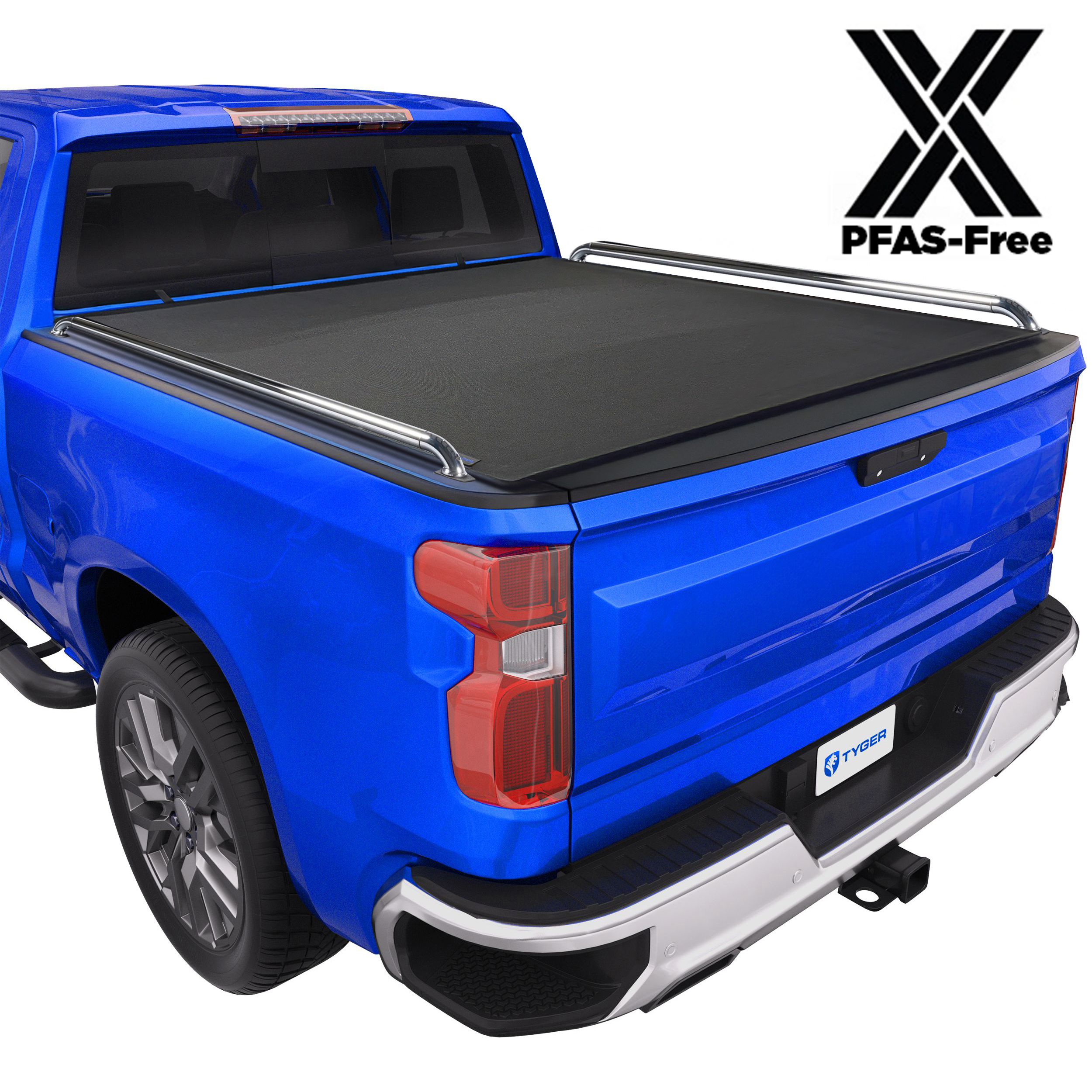 Tyger Tonneau Cover Tri-Fold Tg-bc3 C1007 Per Silverado/Sierra 1500 (2014-17) E HD 2500/3500 (2015-17) Con Letto 6.5′ (198 Cm)