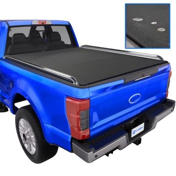 TYGER T2X Low Profile Soft Roll-up in Fabric fit 2017-2025 Ford F-250 F-350 Super Duty | 6.75' Bed