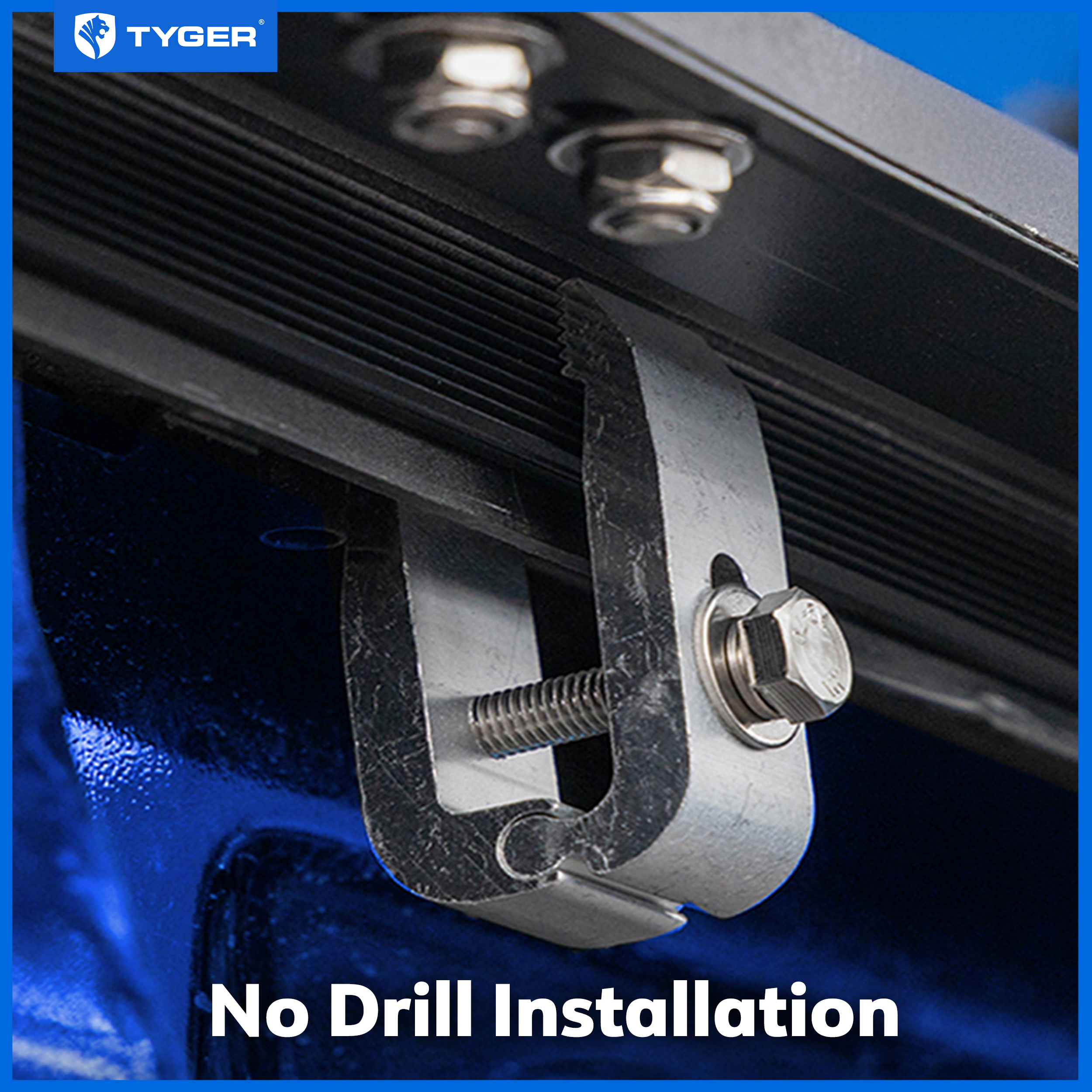 TYGER T2X Low Profile Soft Roll-up in Fabric fit 2017-2025 Ford F-250 F-350 Super Duty | 6.75' Bed