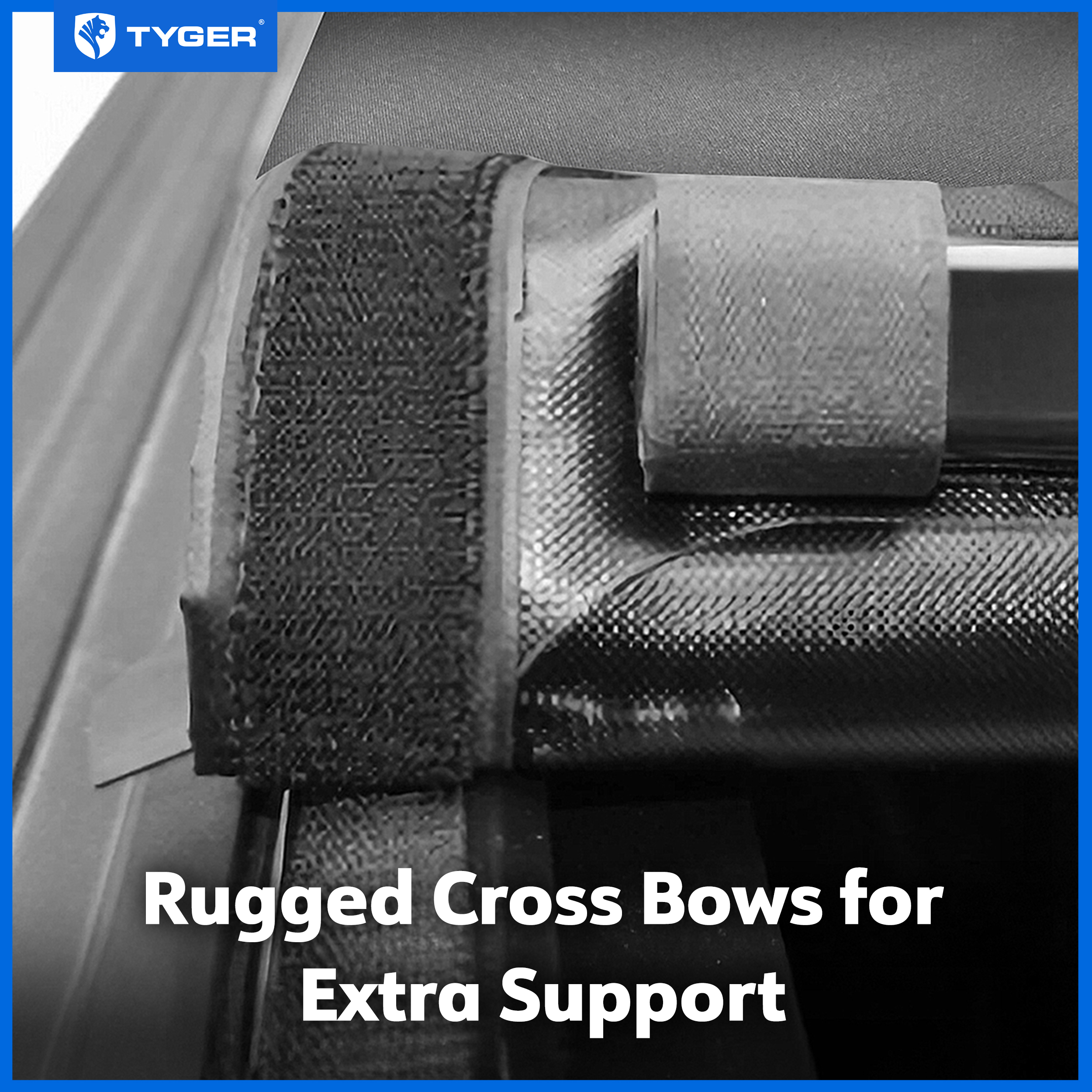TYGER T2X Low Profile Soft Roll-up in Fabric fit 2017-2025 Ford F-250 F-350 Super Duty | 6.75' Bed
