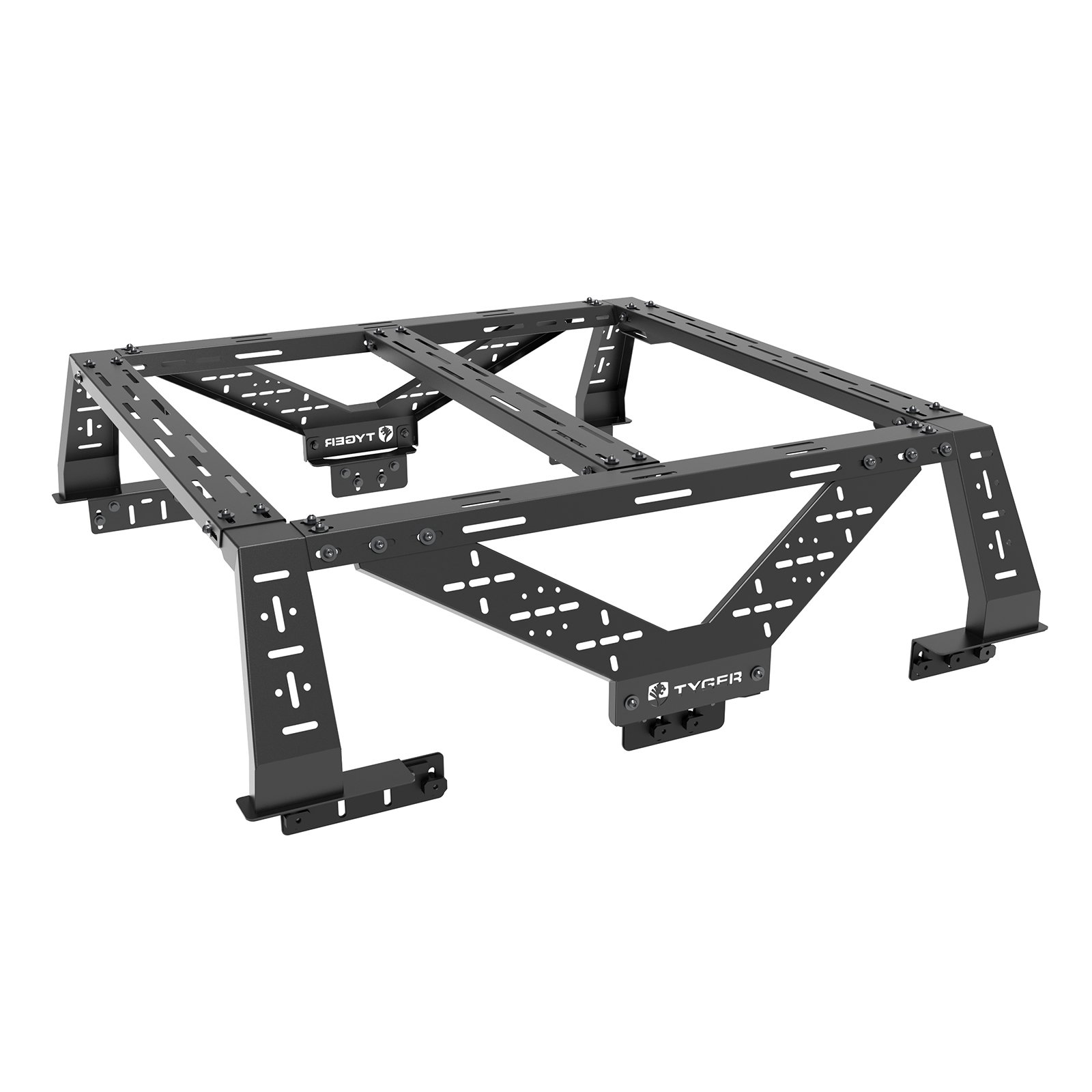 Plate Style Overland Bed Rack Fits Mid-Size Pickup trucks (See Image for Fitment) | TG-BK2U55347