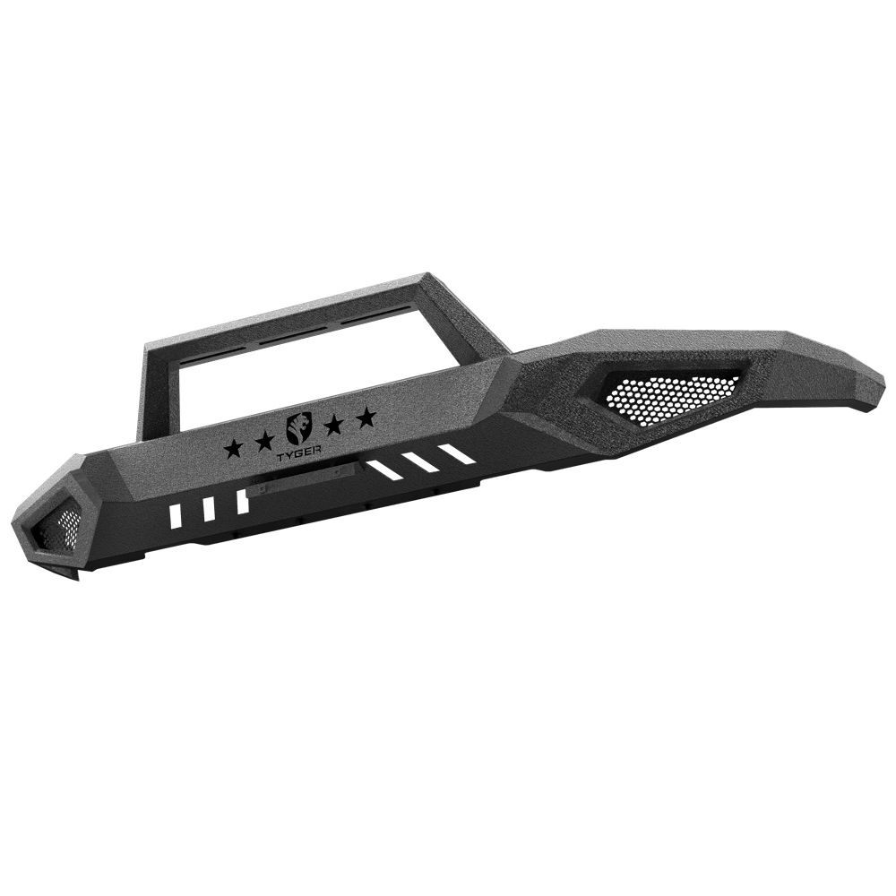 TYGER FURY Front Bumper Fit 2016-2018 Silverado 1500, 2019 LD | Textured Black TG-BP6C80468