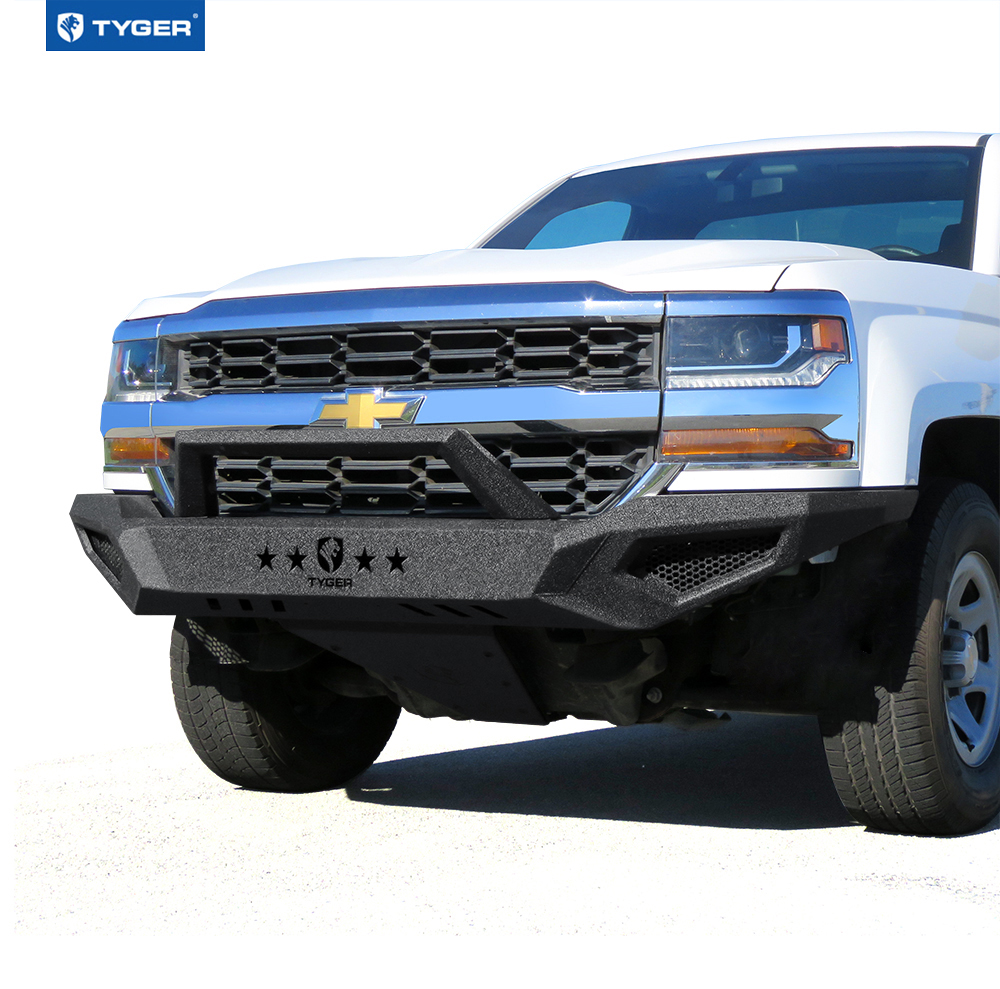 TYGER FURY Front Bumper Fit 2016-2018 Silverado 1500, 2019 LD | Textured Black TG-BP6C80468