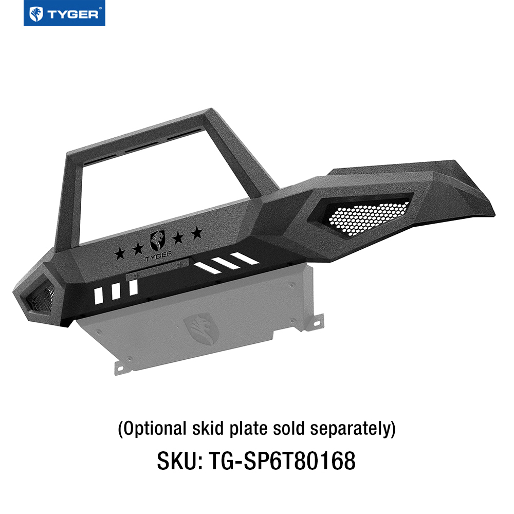 TYGER FURY Front Bumper Fit 2016-2023 Tacoma | Textured Black TG-BP6T80168