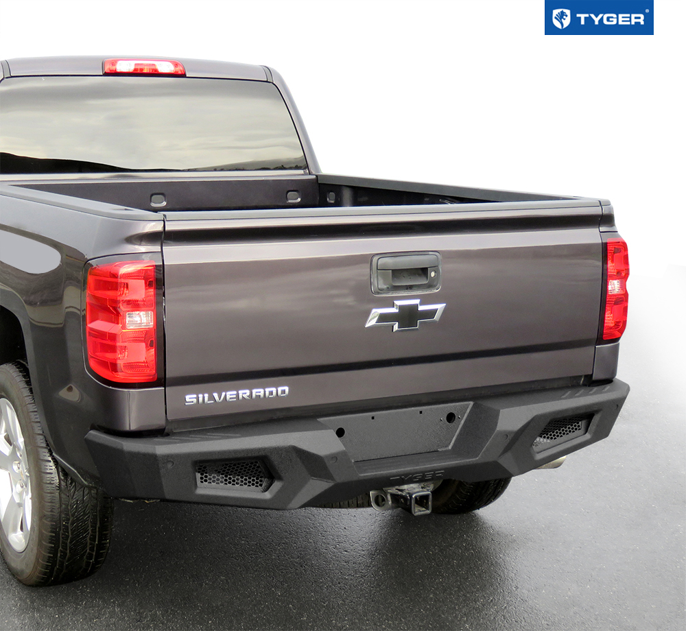 TYGER FURY Rear Bumper Fit 2014-2018 Silverado/Sierra 1500 | Textured Black TG-BP9C80498